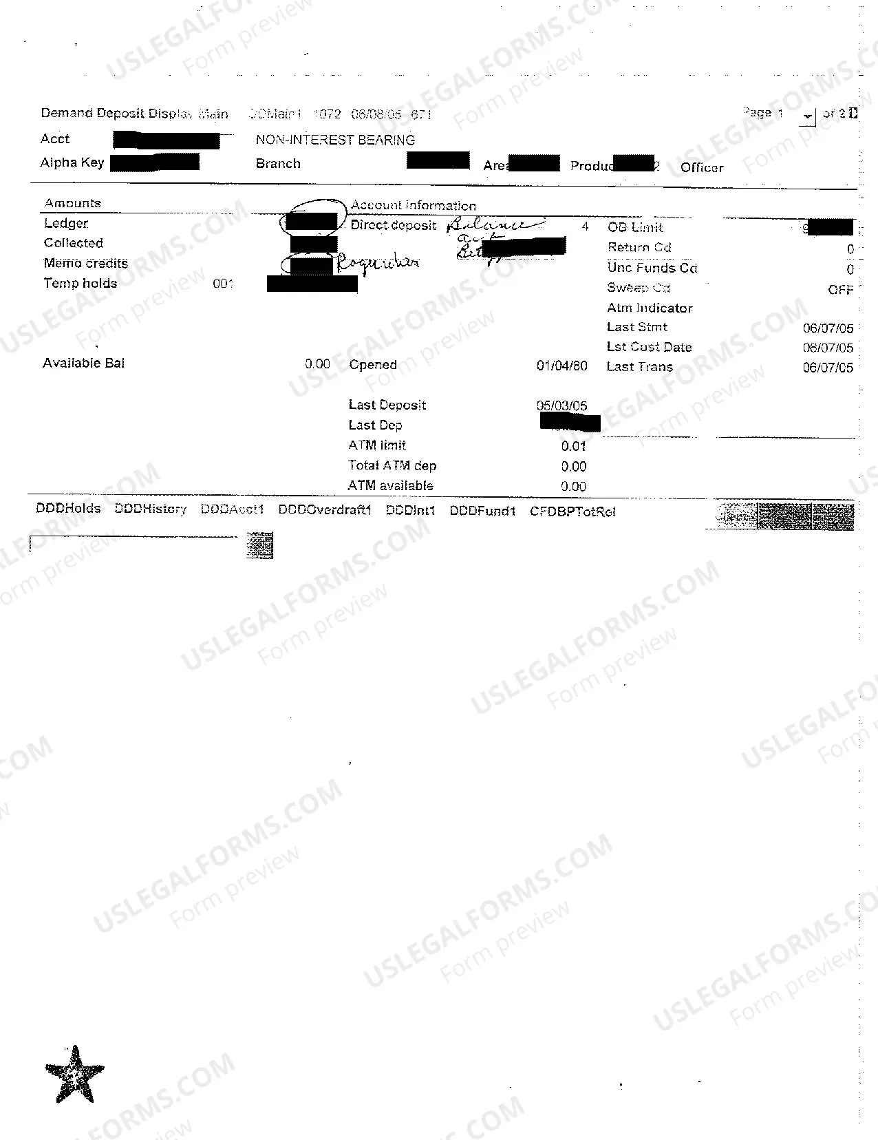 Preview A07 Small Estate Account