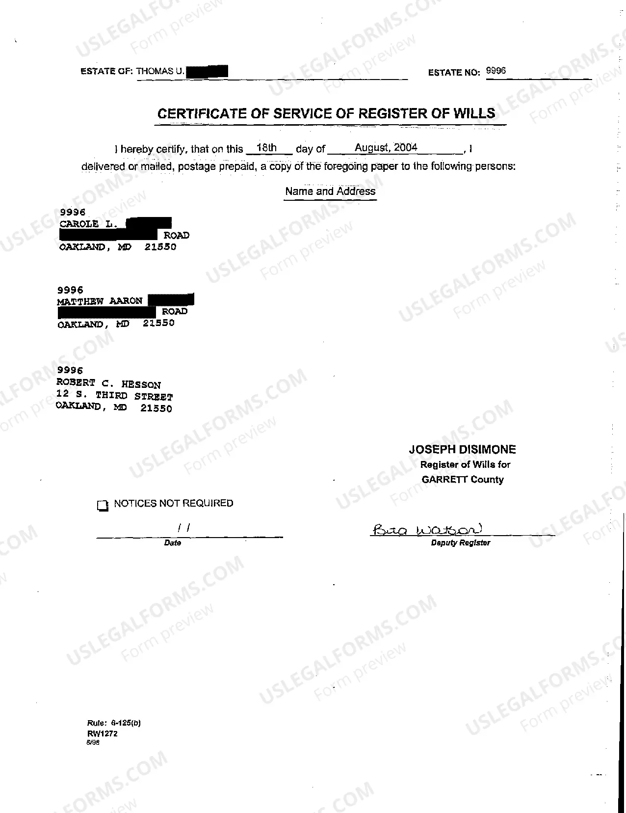 Preview A19 Register of Wills