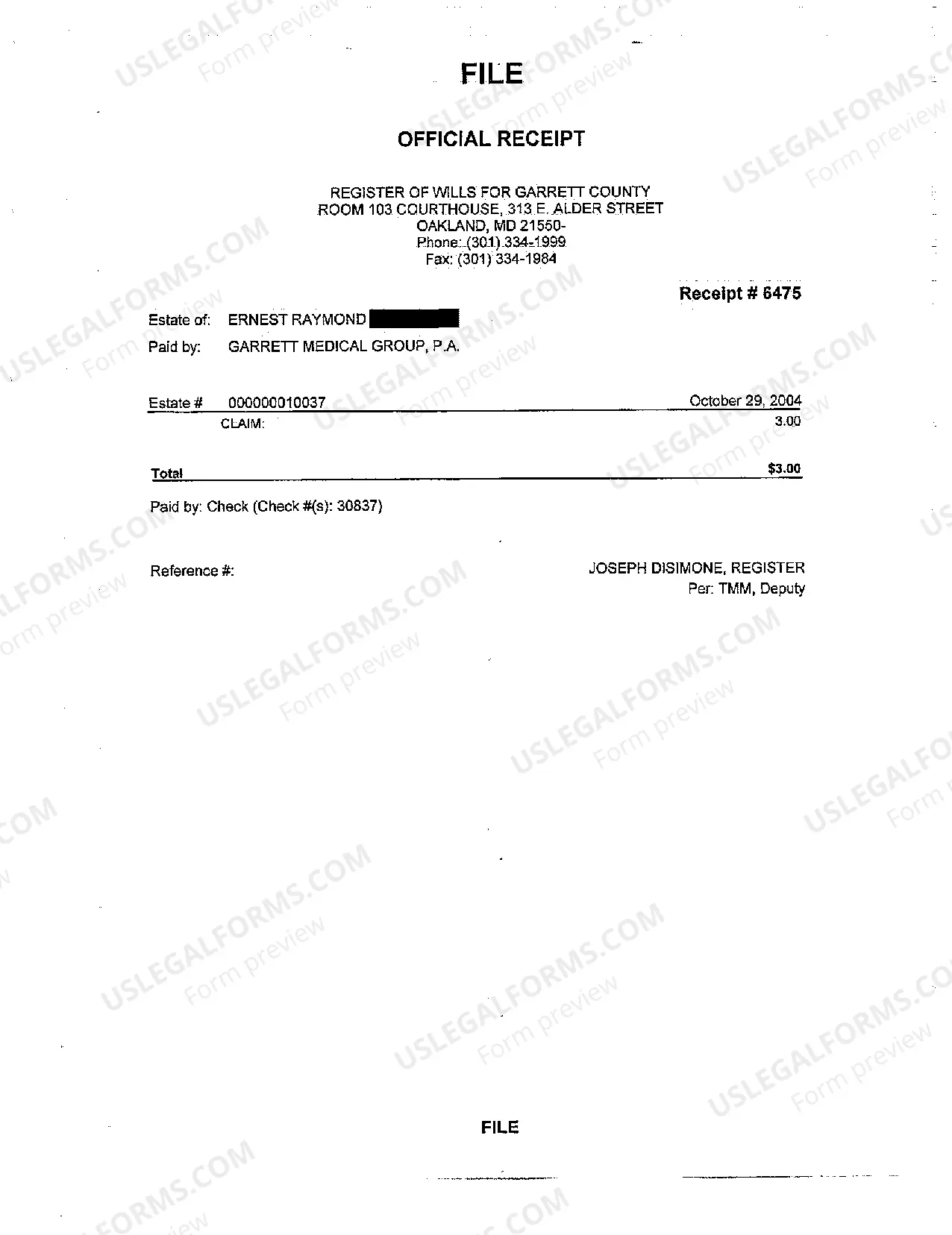 Preview A09 Claim Against Decedent's Estate