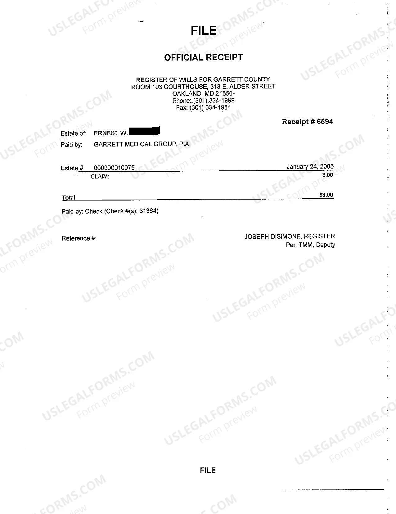 Preview A12 Claim Against Decedent's Estate