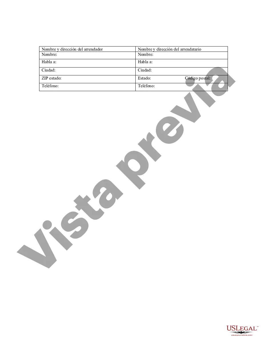 Preview Aviso de Arrendamiento para Grabación