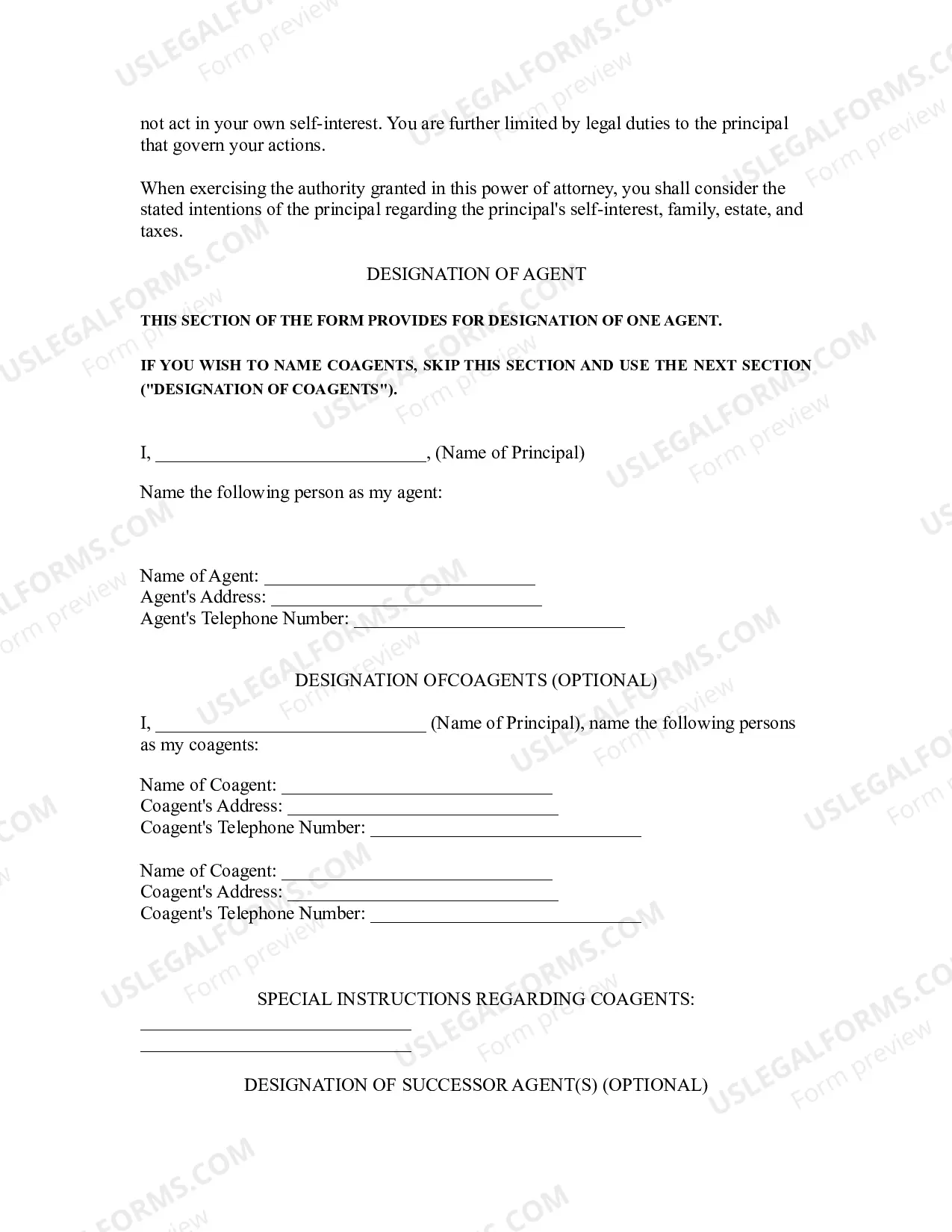 Preview Maryland Statutory Personal Financial Power of Attorney