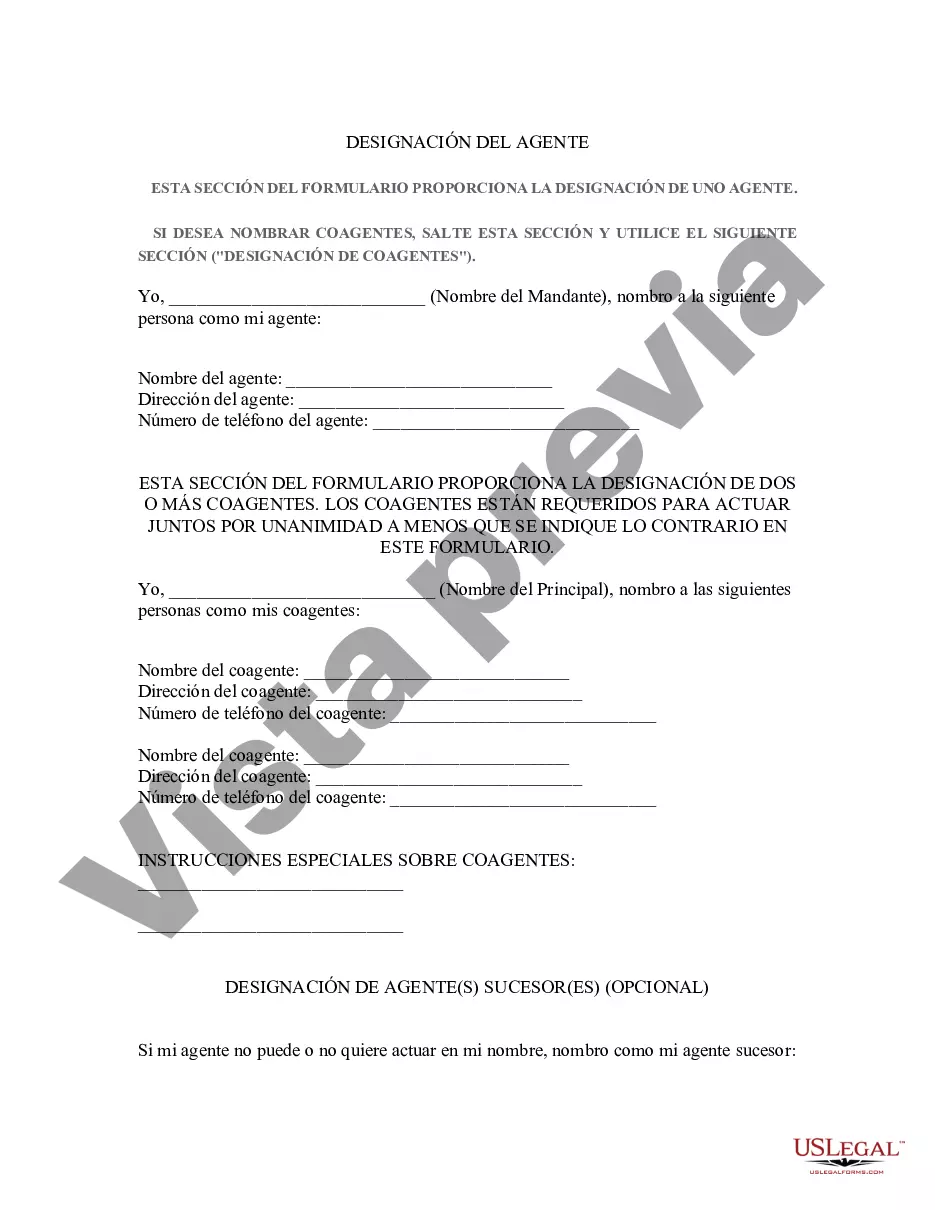 Preview Poder notarial limitado estatutario de Maryland
