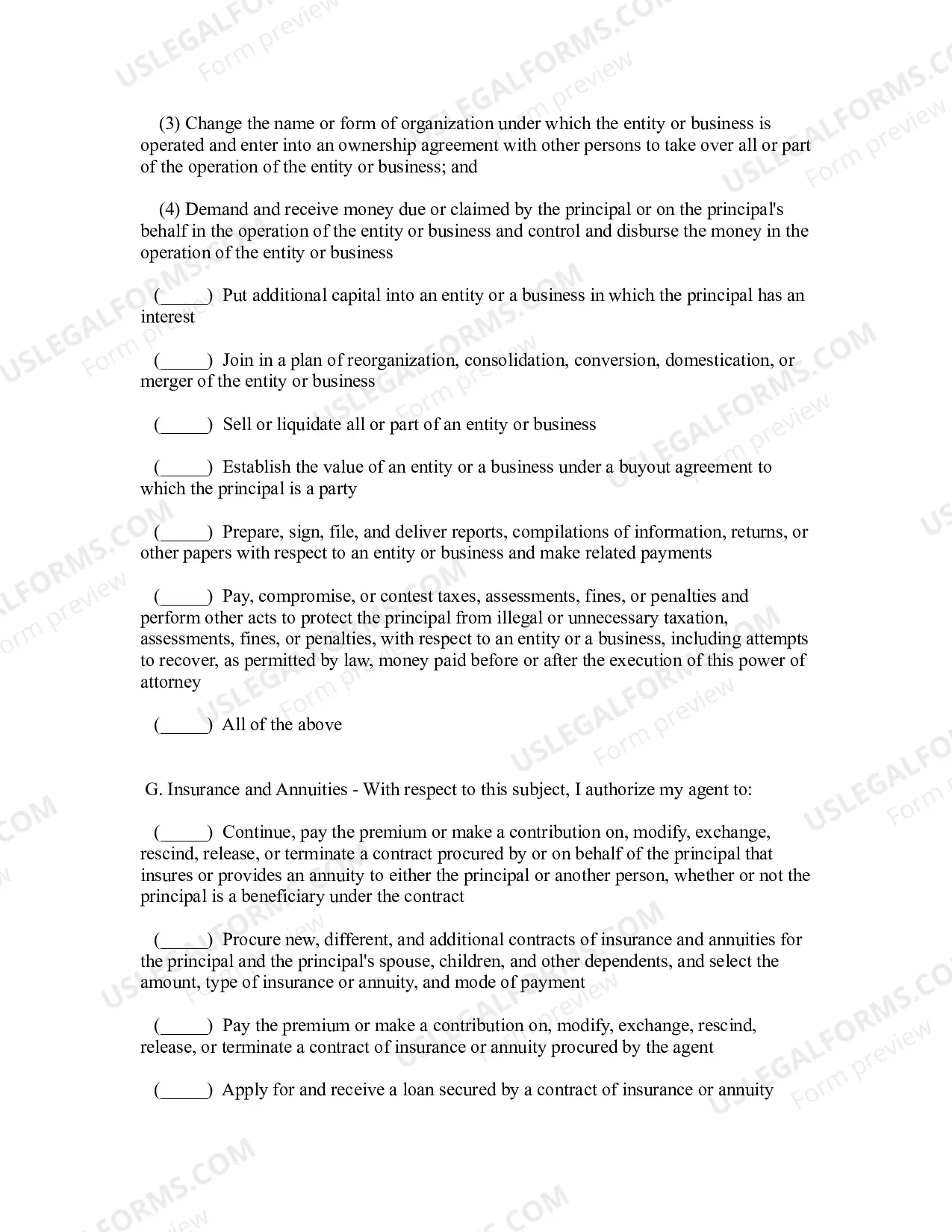 Preview Maryland Statutory Limited Power of Attorney