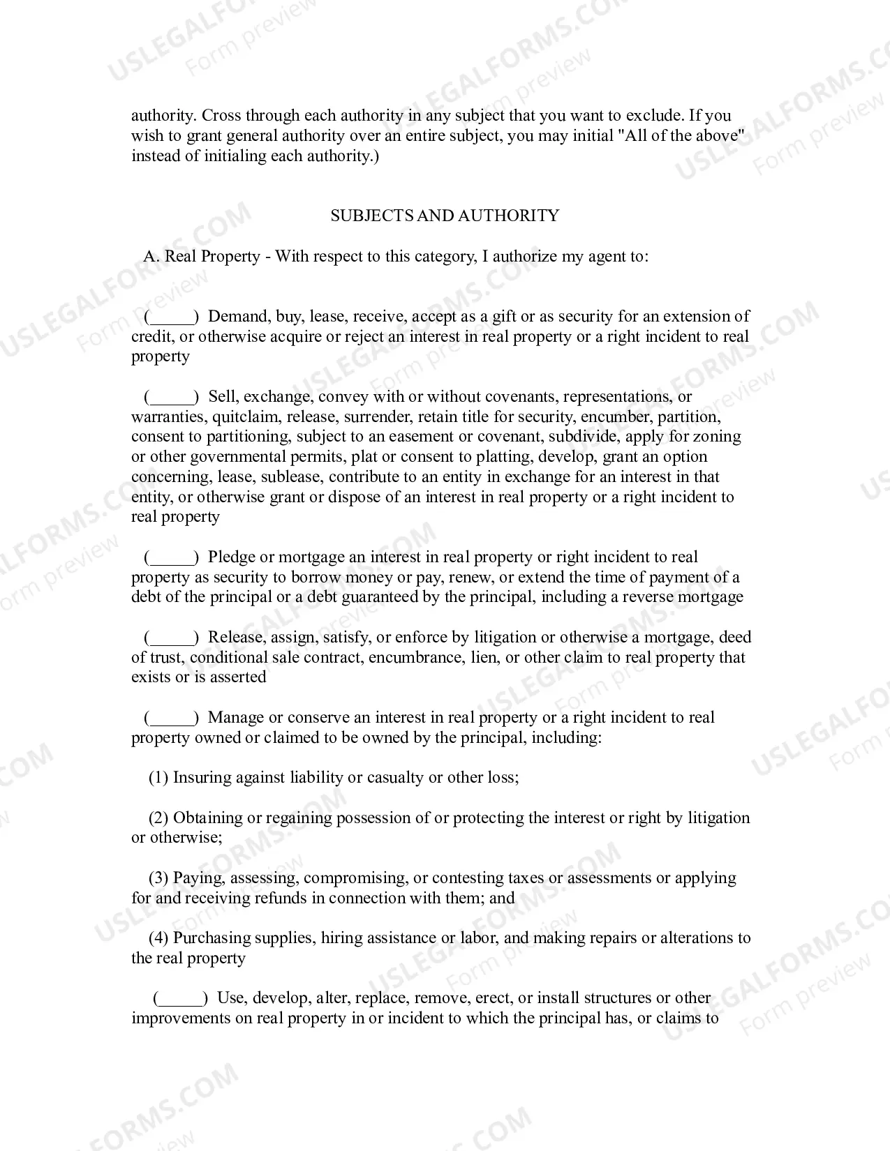 Preview Maryland Statutory Limited Power of Attorney