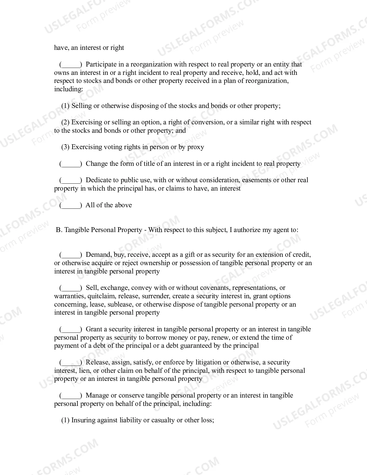 Preview Maryland Statutory Limited Power of Attorney