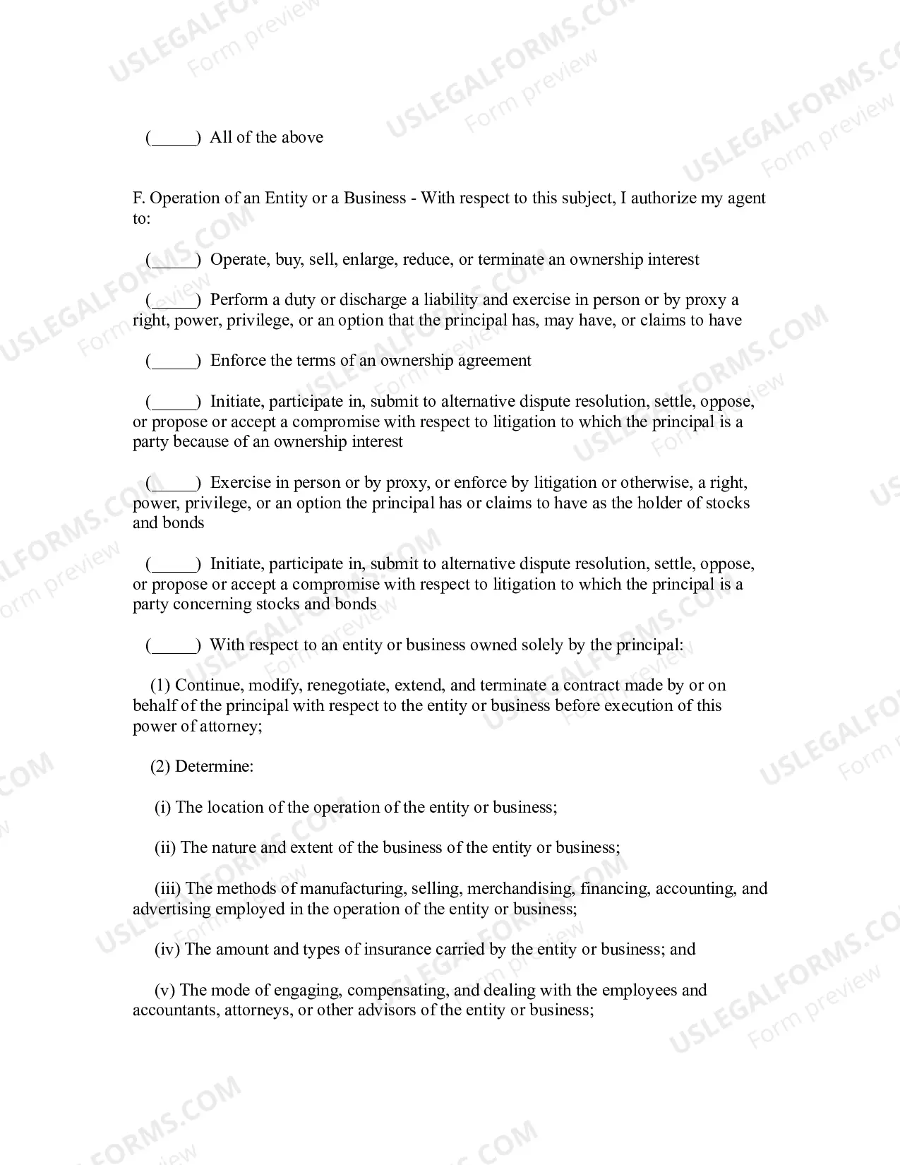 Preview Maryland Statutory Limited Power of Attorney