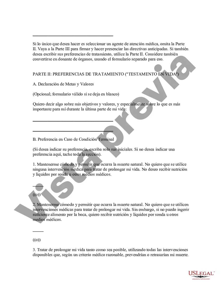 Preview Directiva de salud anticipada reglamentaria