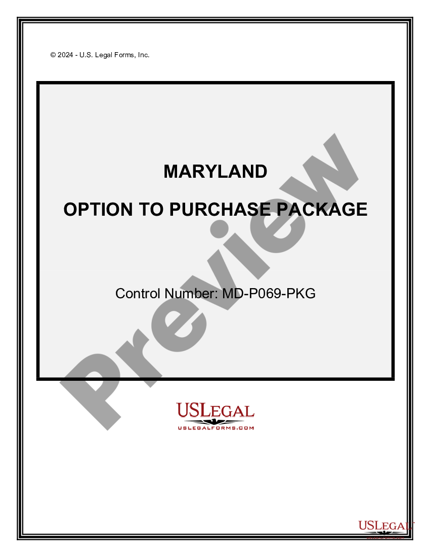 page 0 Option to Purchase Package preview