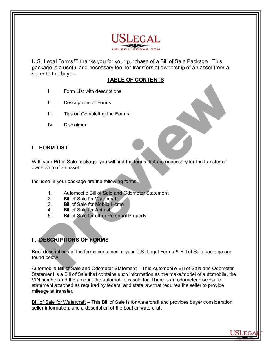 Maryland Bill Of Sale Package Maryland Bill Of Sale Us Legal Forms 9624