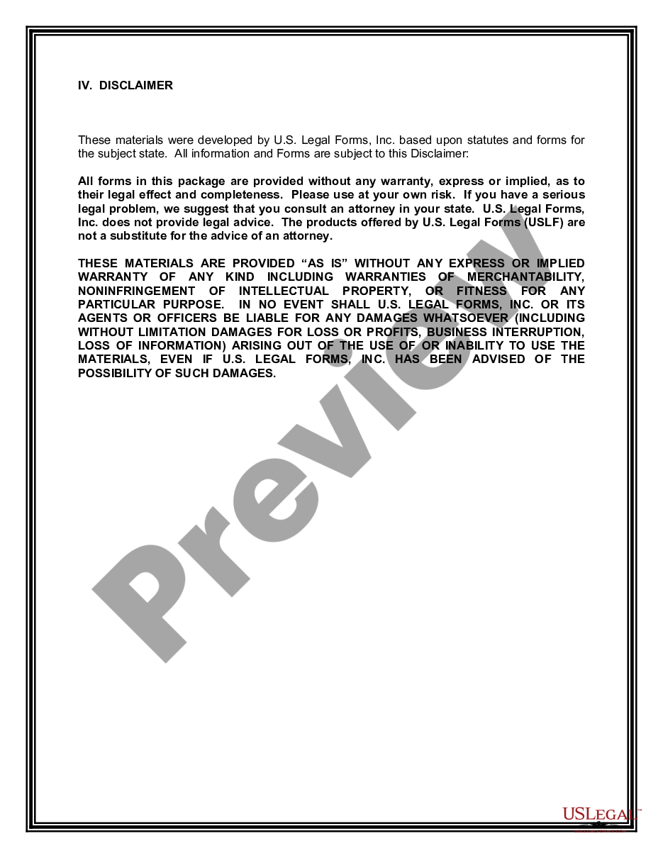 page 3 Postnuptial Agreements Package preview