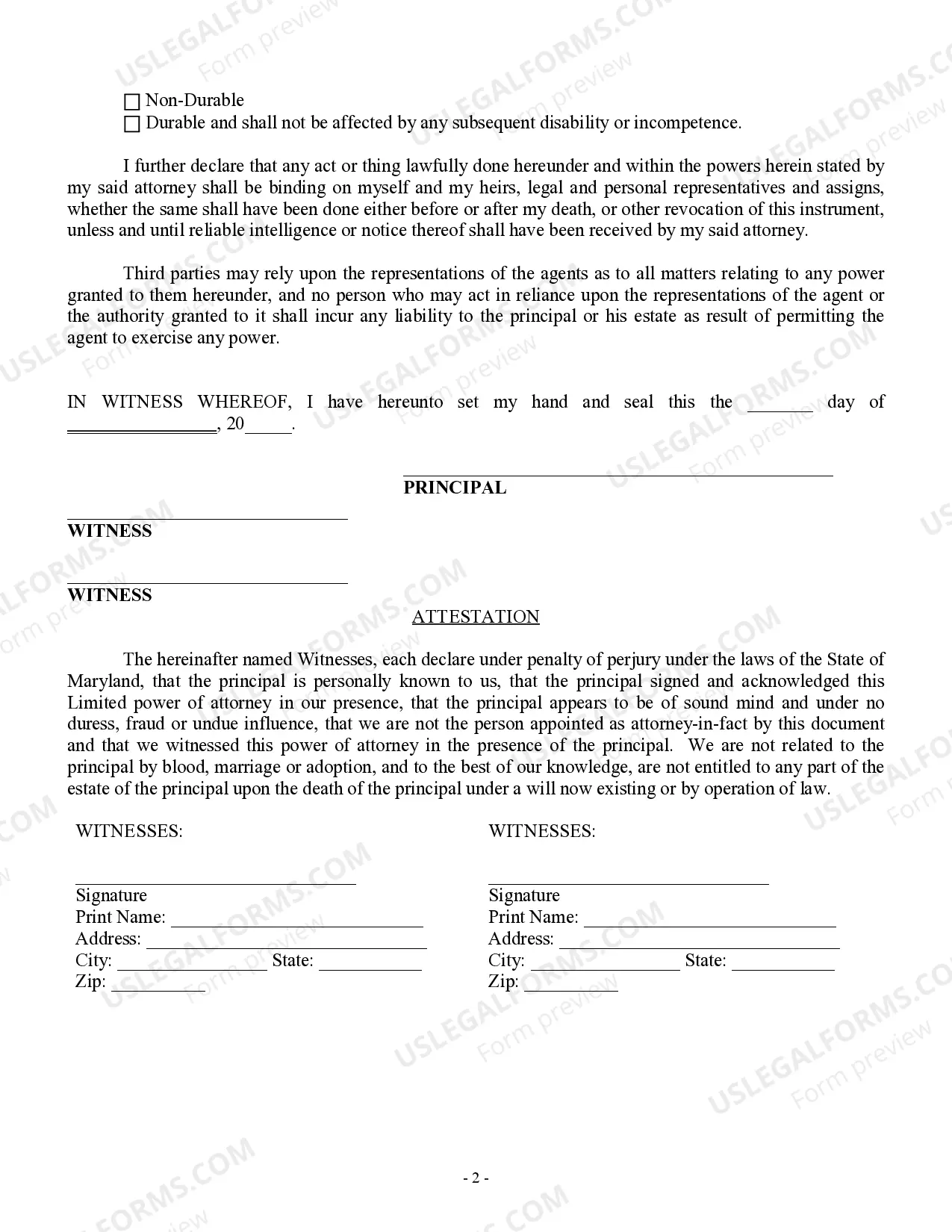 Preview Limited Power of Attorney for Stock Transactions and Corporate Powers