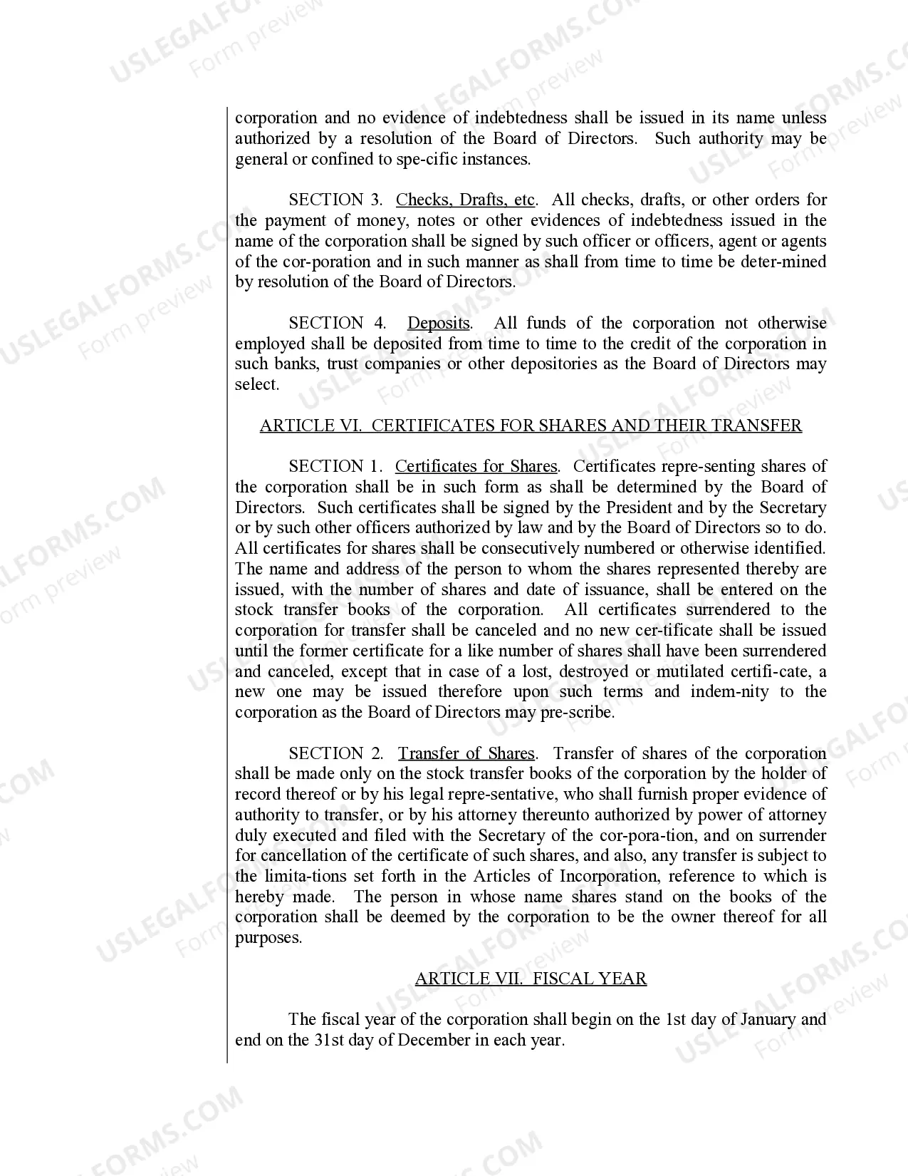 Preview Sample Bylaws for a Maryland Professional Corporation