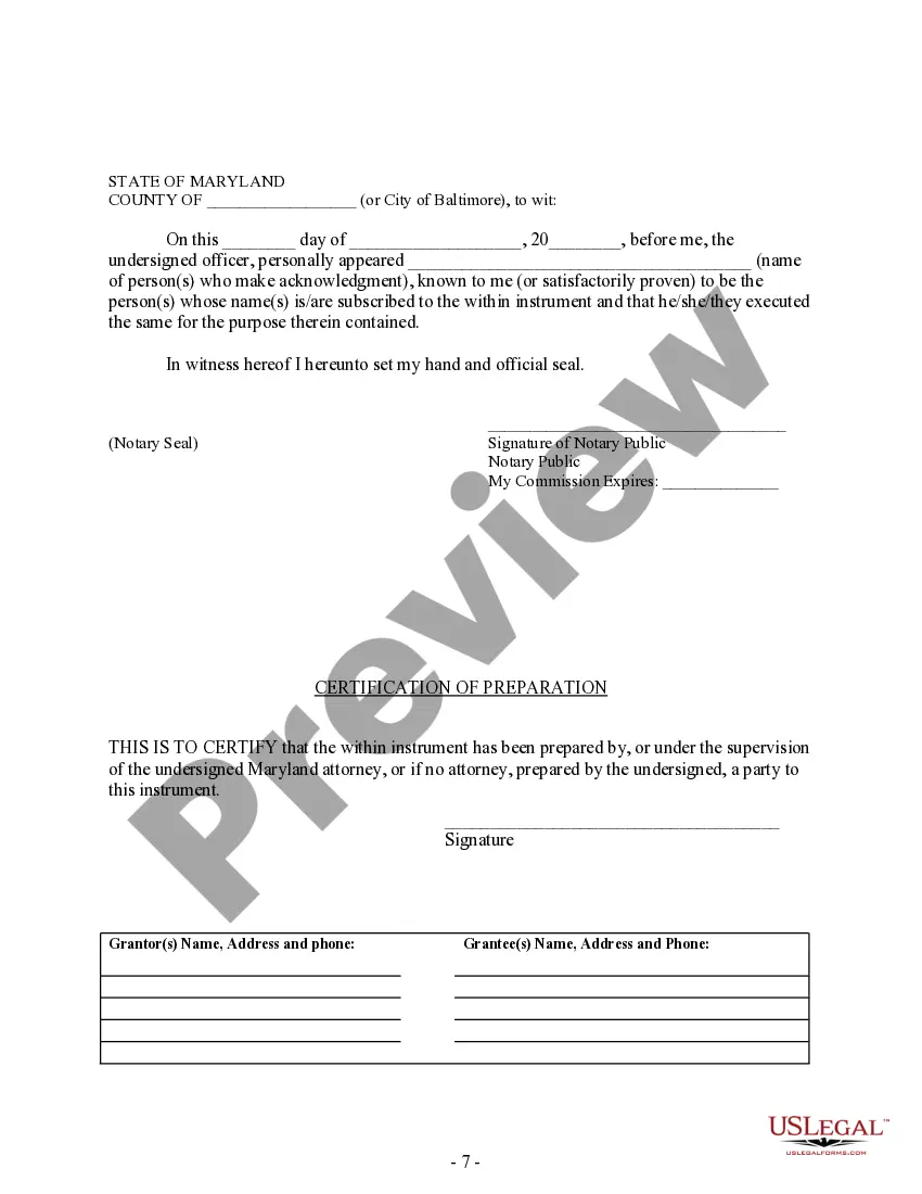 Preview Warranty Deed for Separate or Joint Property to Joint Tenancy