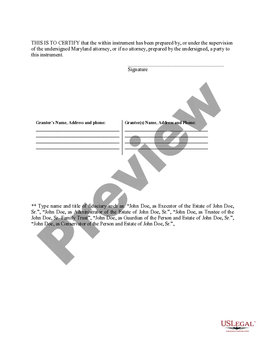 Get Fiduciary Deed for use by Executors, Trustees, Trustors, Administrators and other Fiduciaries Preview Fiduciary Deed for use by Executors, Trustees, Trustors, Administrators and other Fiduciaries