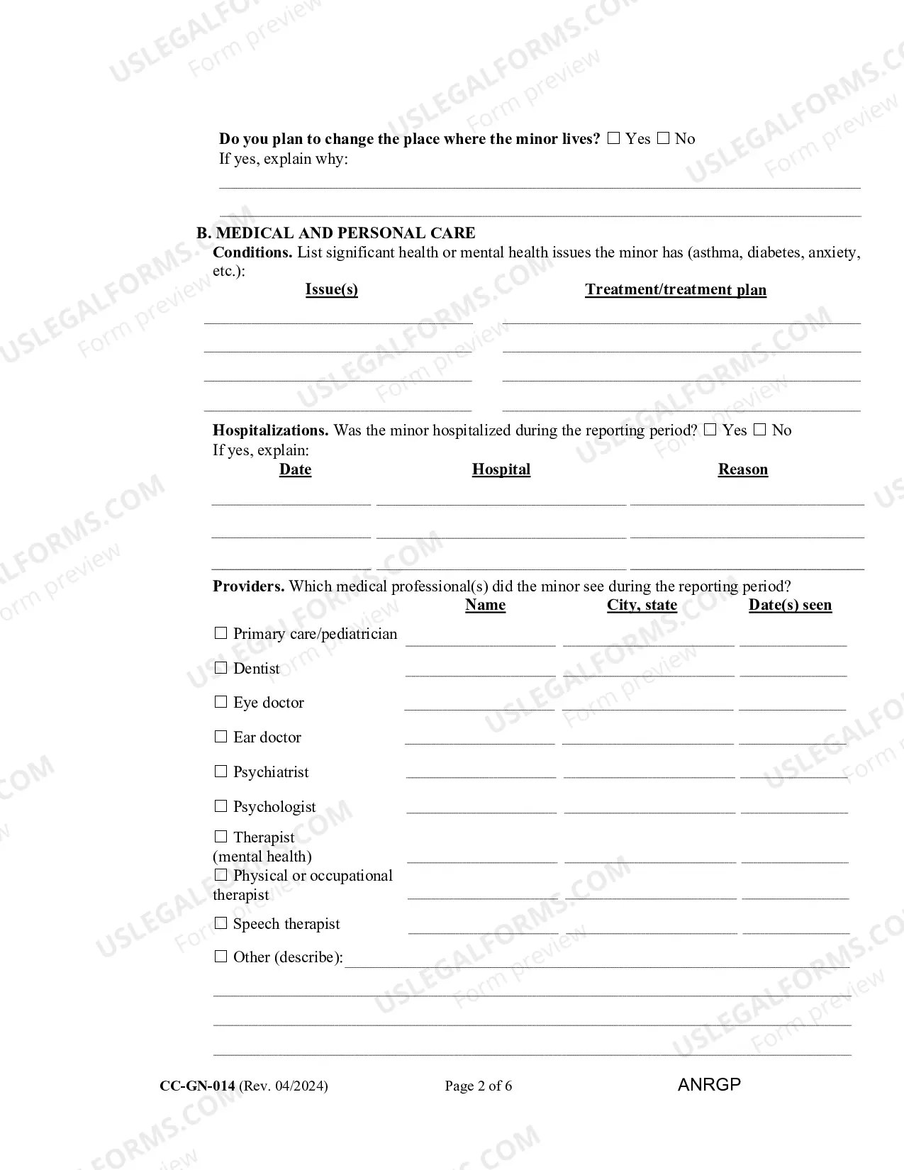 Preview Answer to Complaint/Petition/Motion CC-DR 50 - Instructions