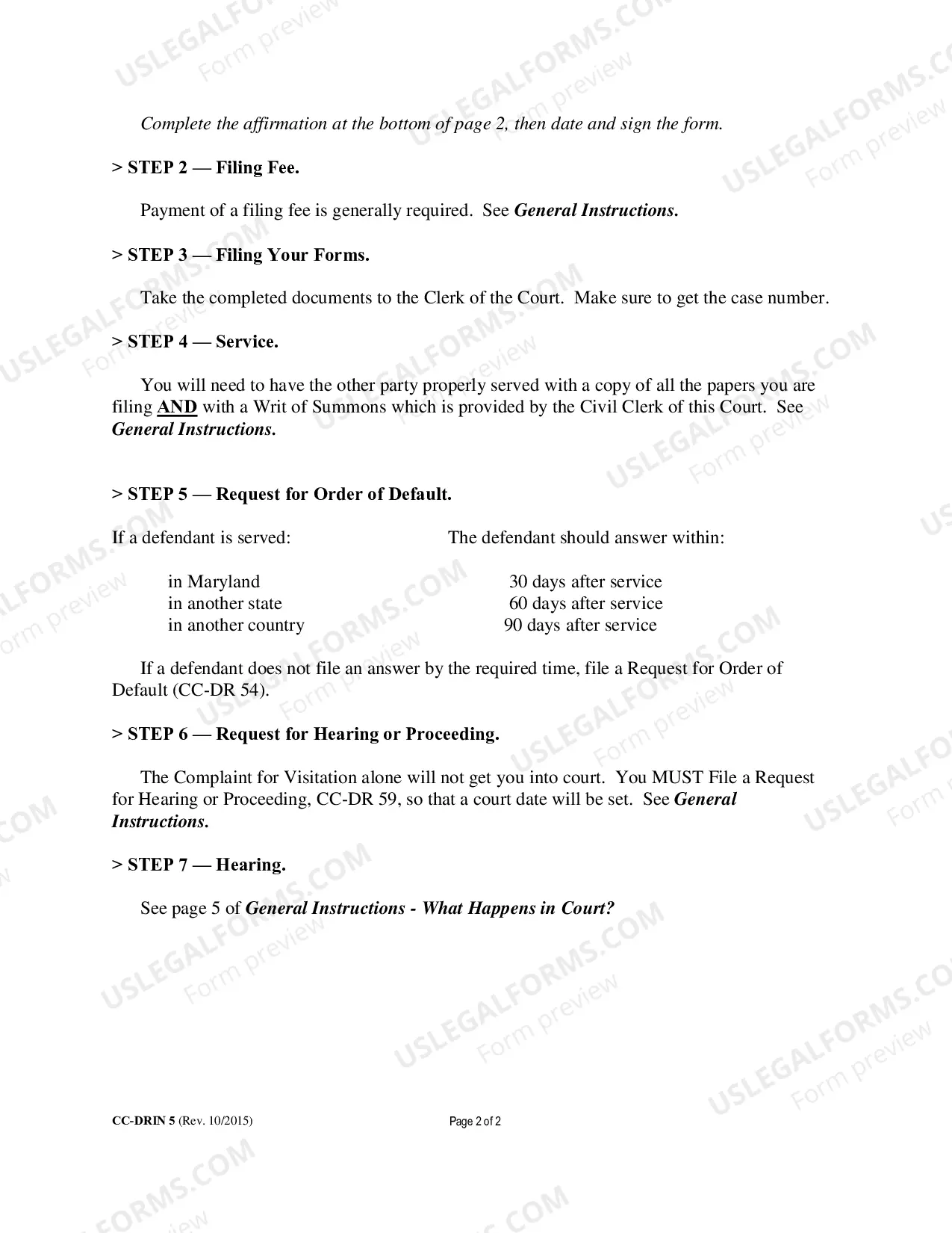 Preview Complaint for Wrongful Detainer (Bilingual - Spanish Format)