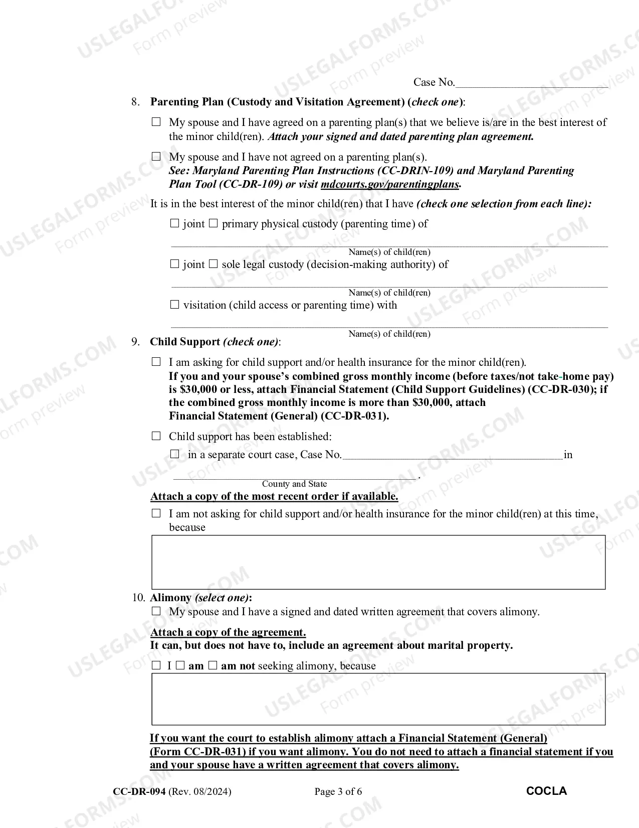 Preview Counter-Complaint for Absolute Divorce