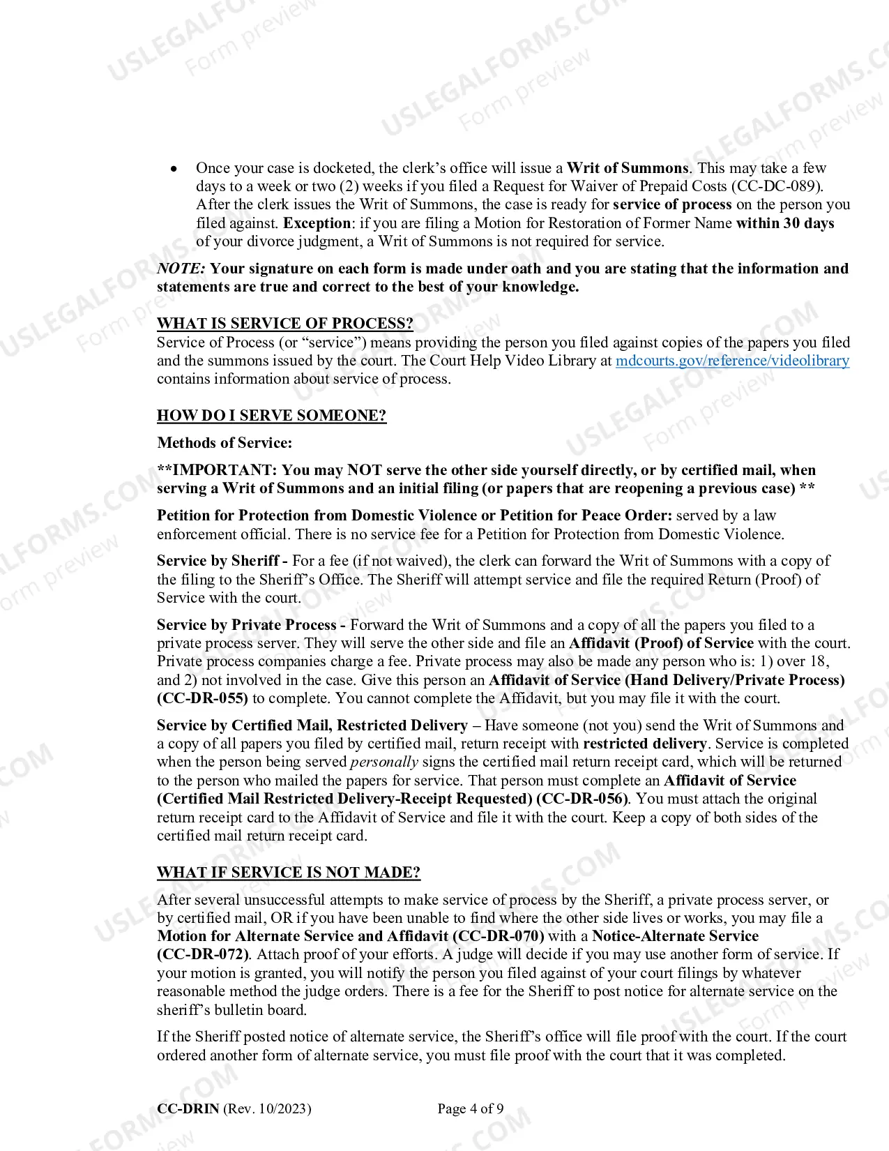 Preview Counter-Complaint for Custody/Child Support