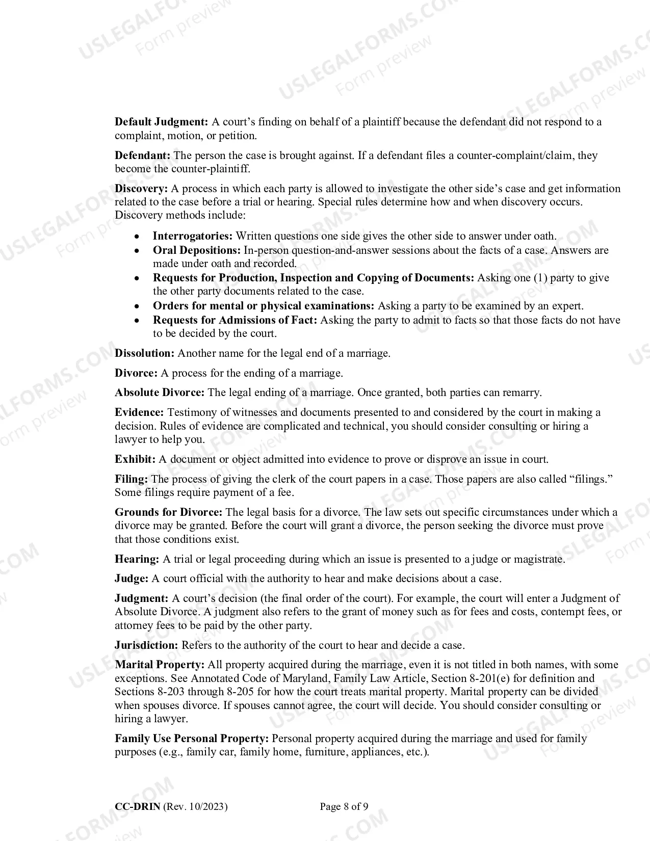 Preview Counter-Complaint for Custody/Child Support