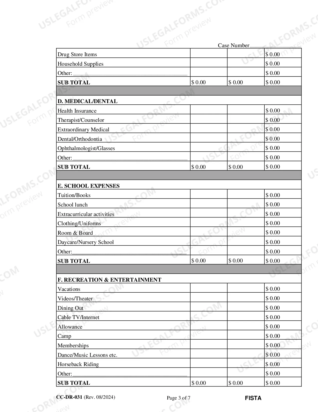 Preview Financial Statement (General)