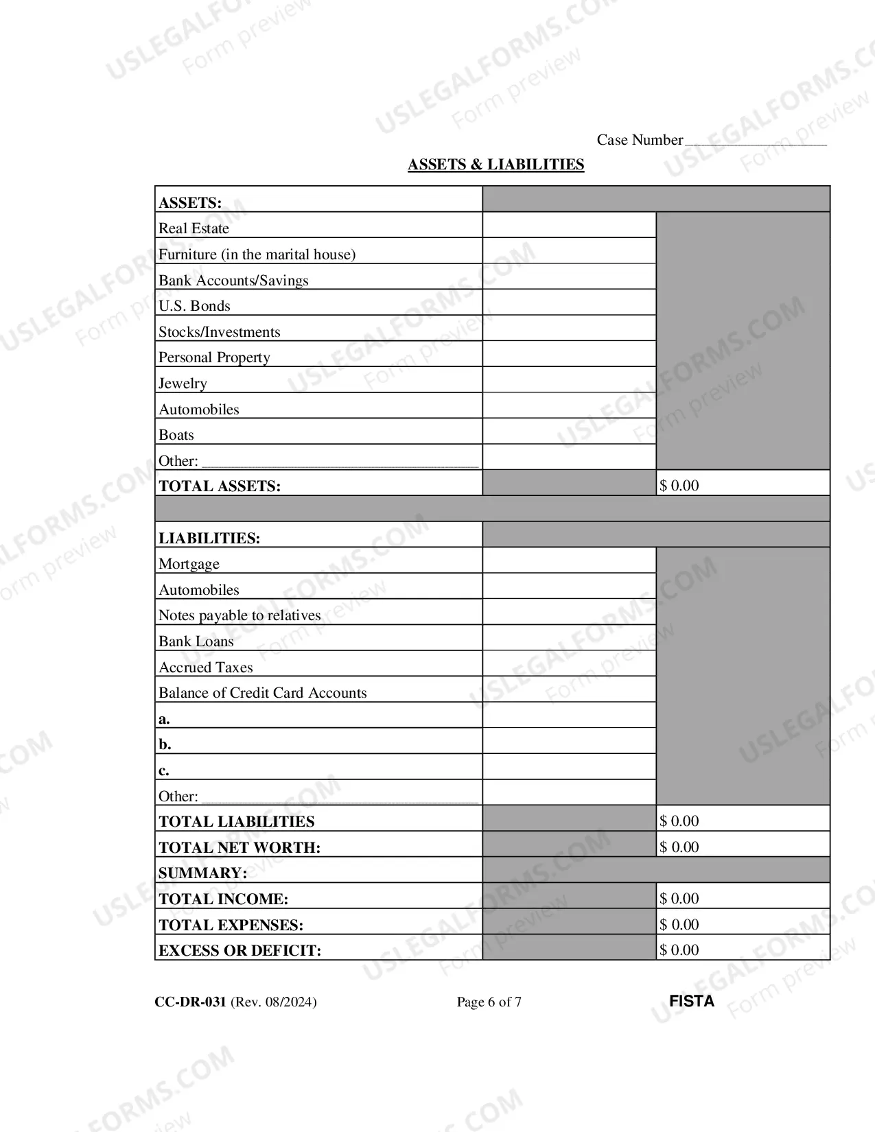 Preview Financial Statement (General)