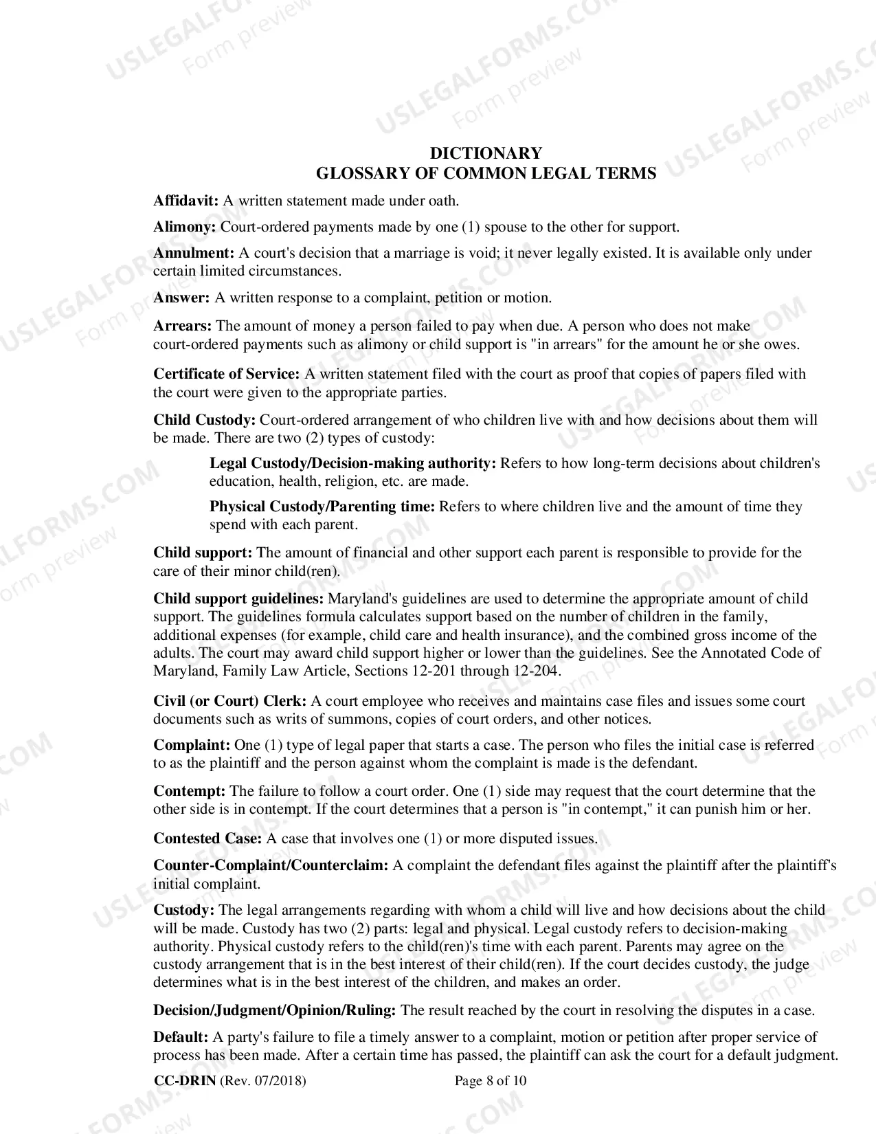 Preview General Waiver and Release (Bilingual - Spanish Format) - for use with expungements