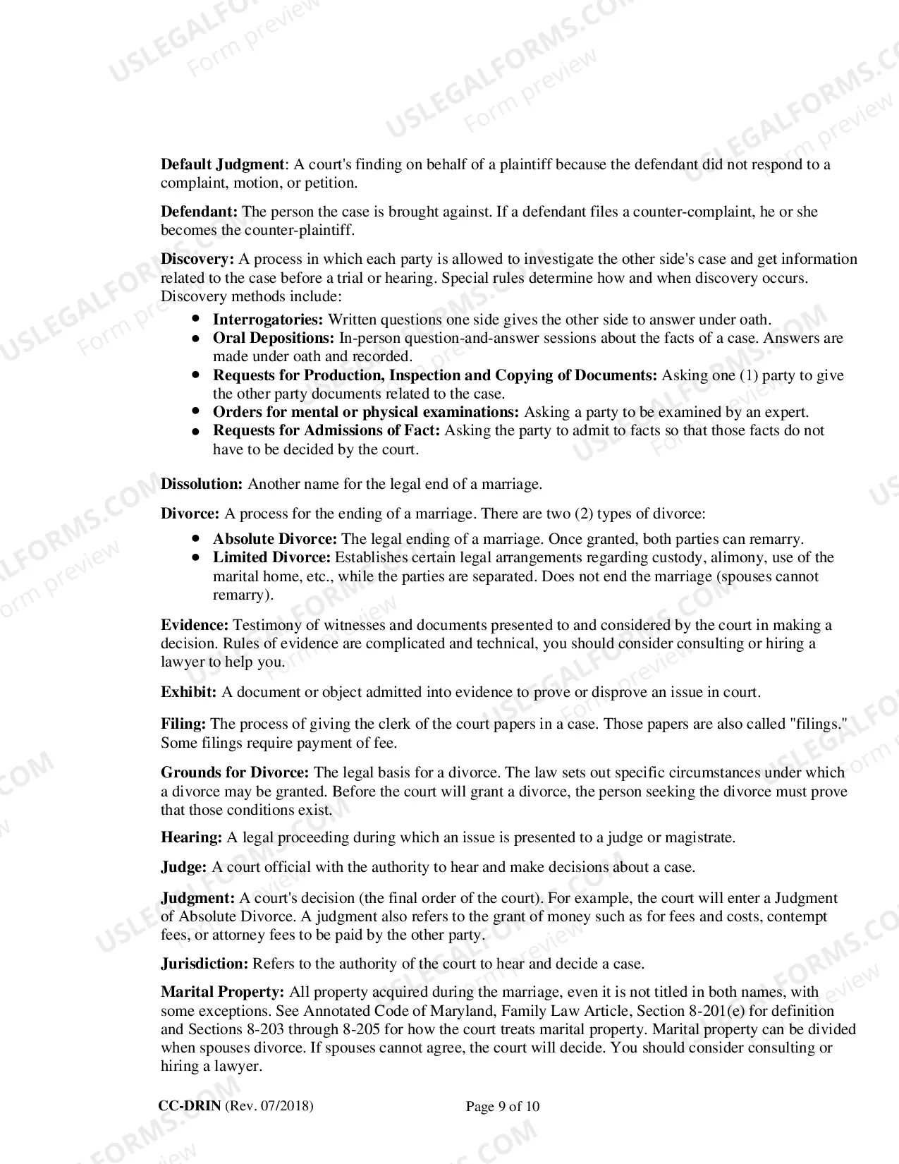 Preview General Waiver and Release (Bilingual - Spanish Format) - for use with expungements