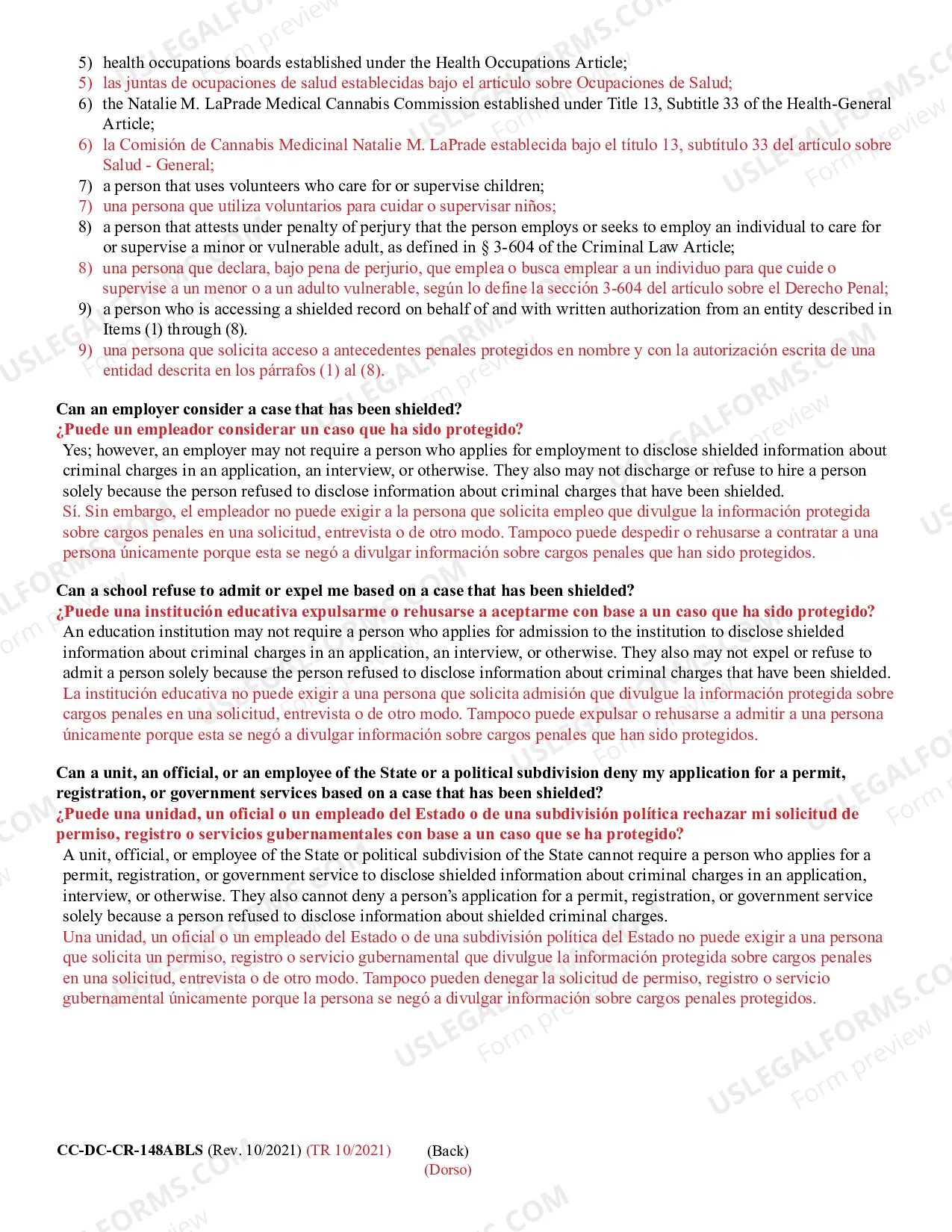 Preview Guide for Shielding of MD Second Chance Act Records (Bilingual - Chinese Format)