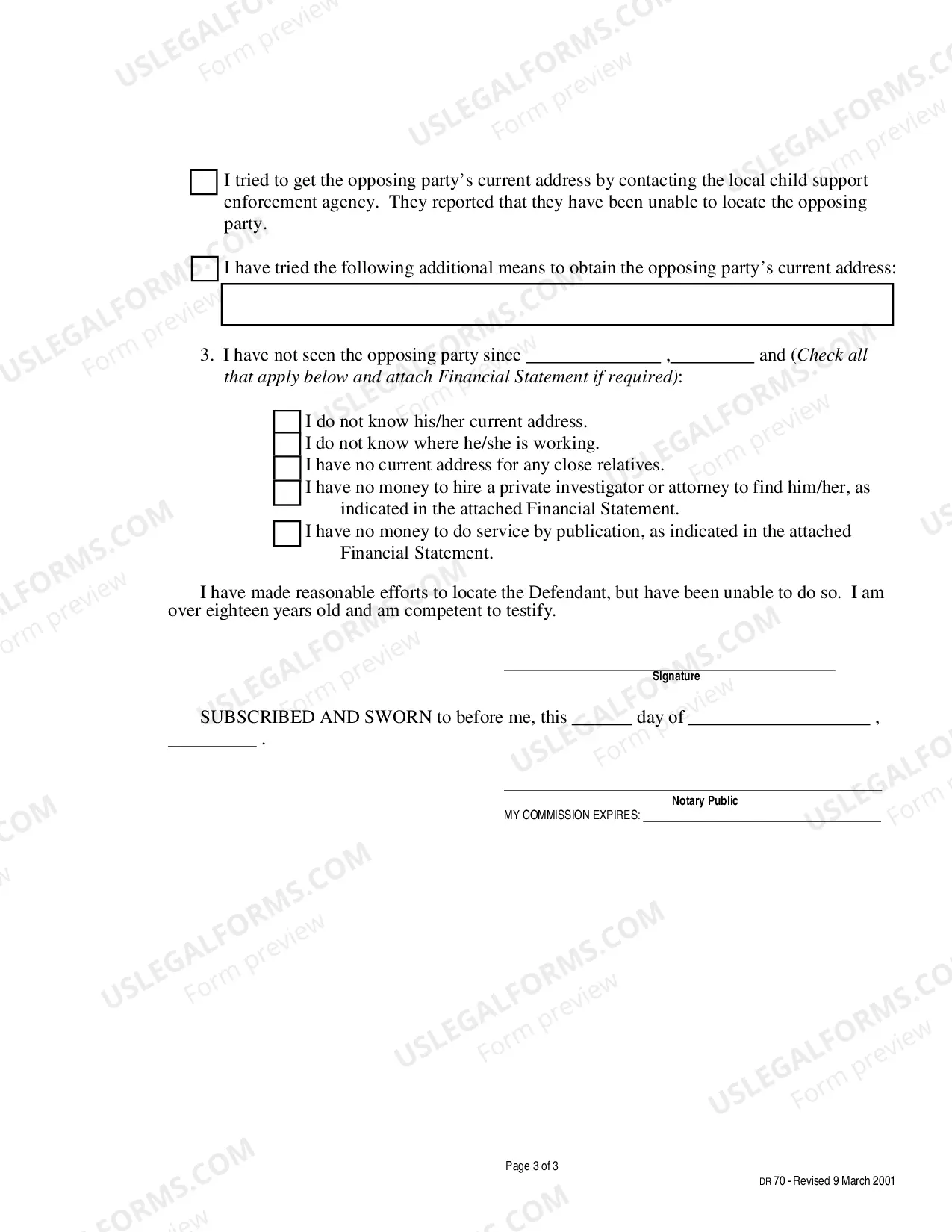 Preview Motion for Alternate Service - Instructions