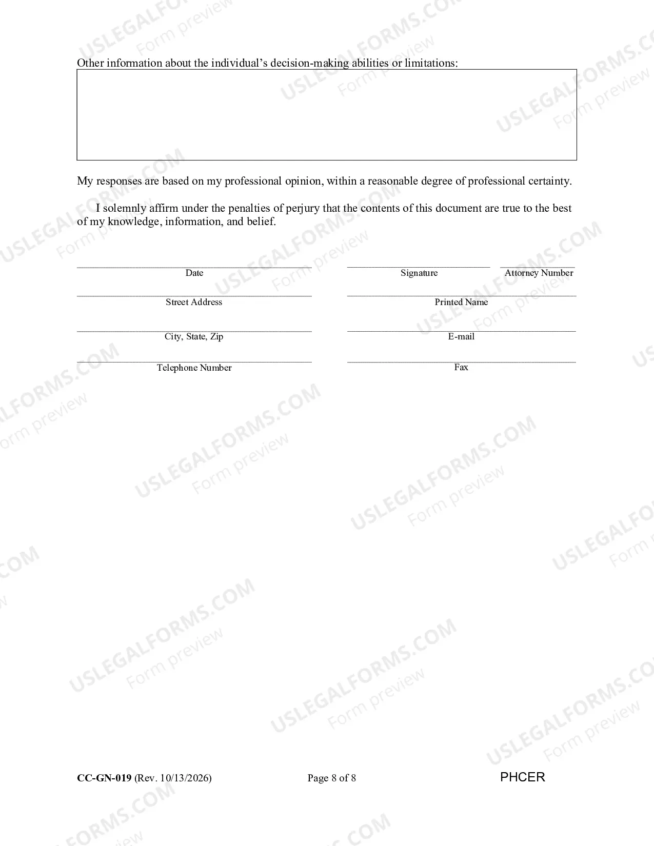 Preview Psychologist's Certificate