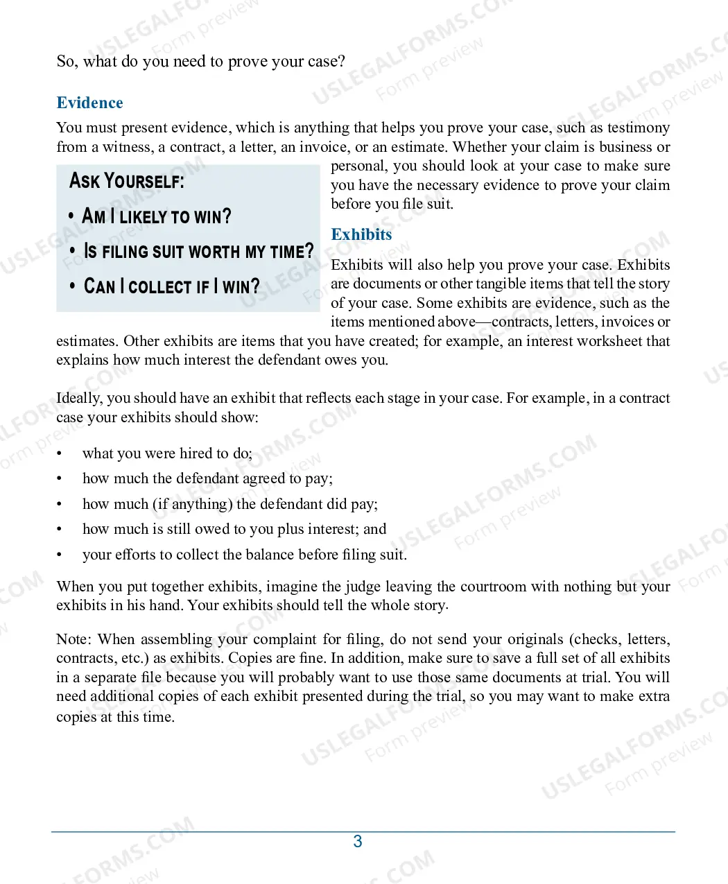 Preview Small Claims Brochure