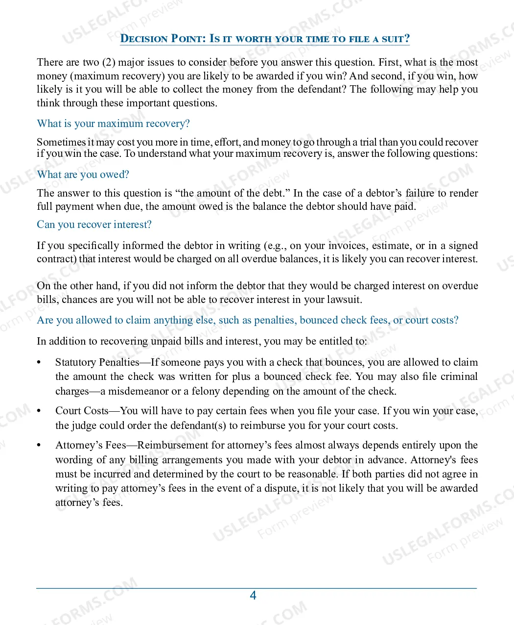 Preview Small Claims Brochure