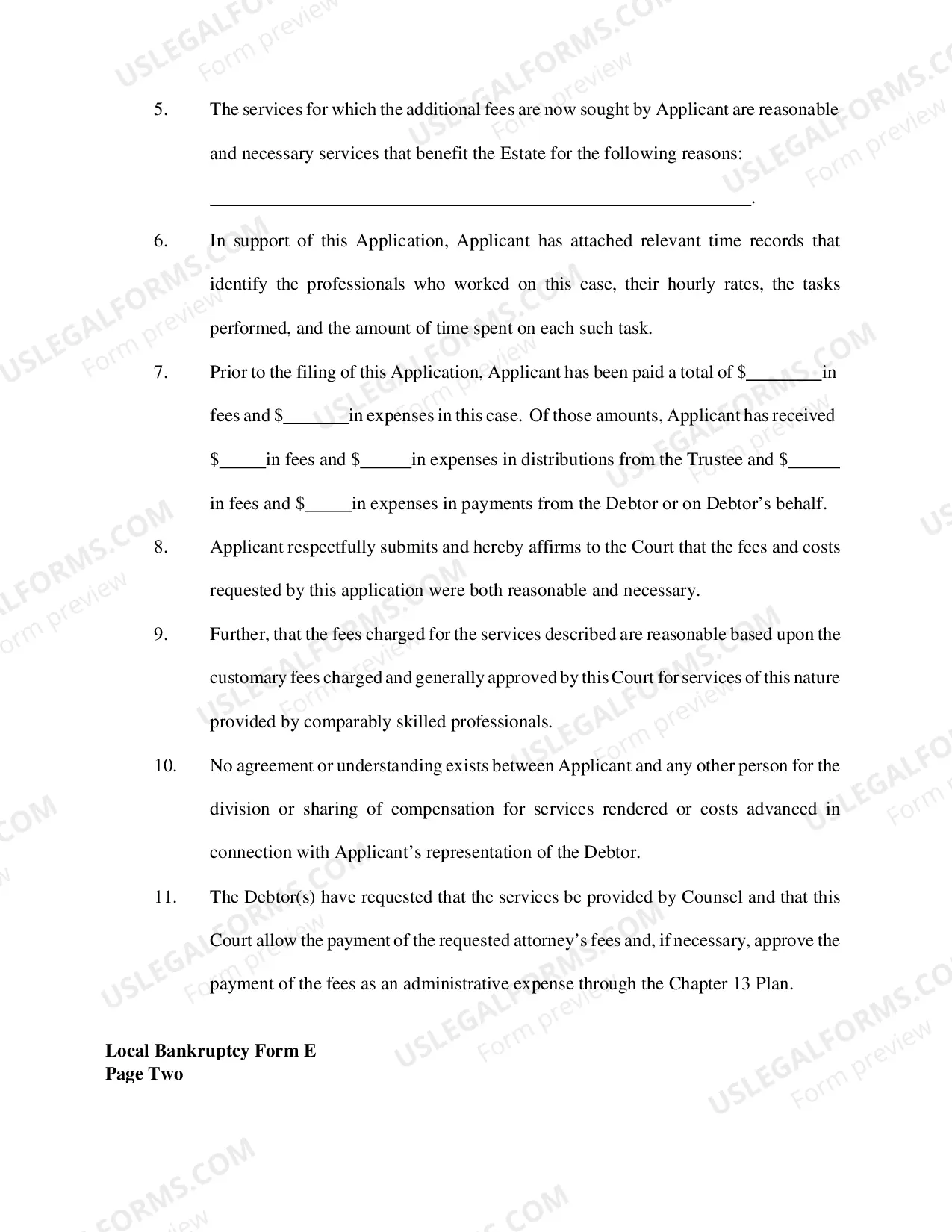 Preview Application For Supplemental Allowance of Attorneys Fees