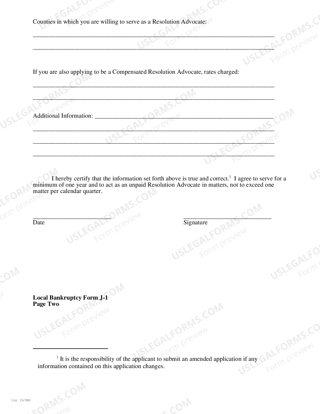 Preview Application To Serve On Bankruptcy Dispute Resolution Program Panel