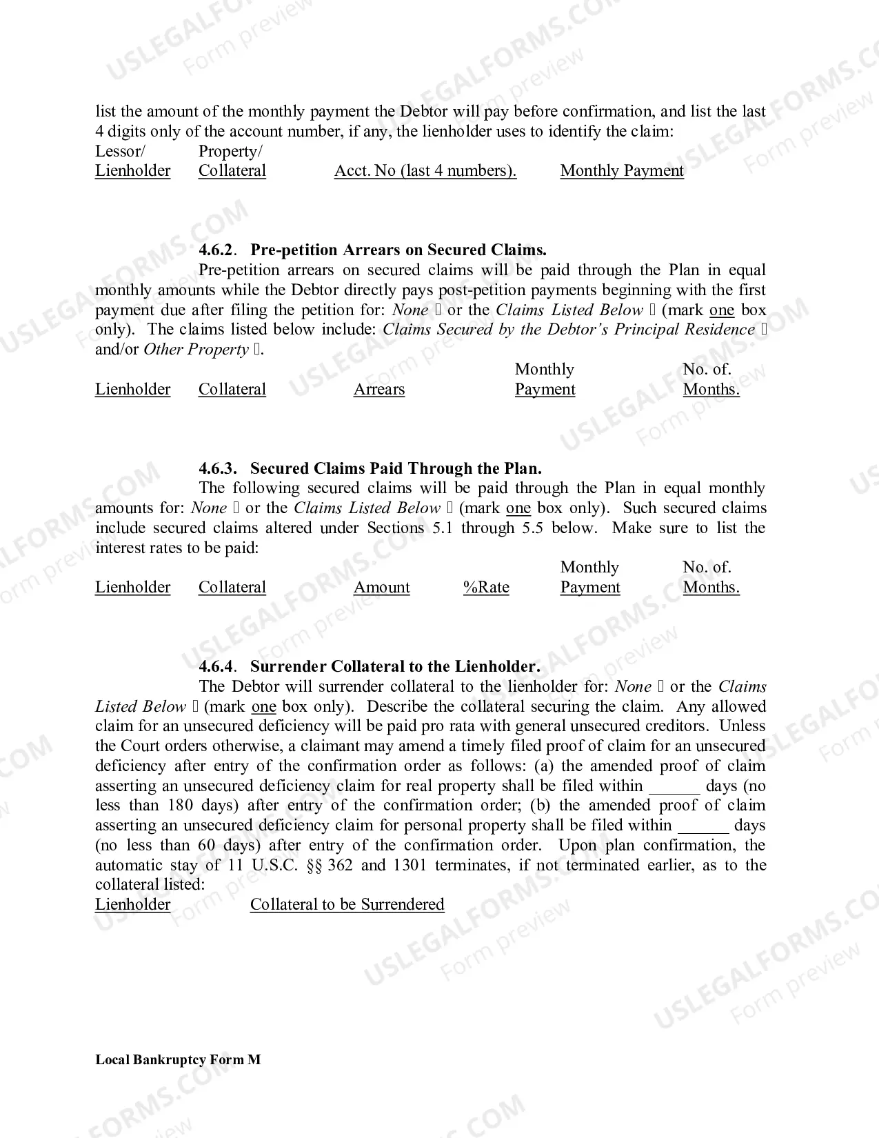 Preview Debtors Affidavit Requesting Discharge