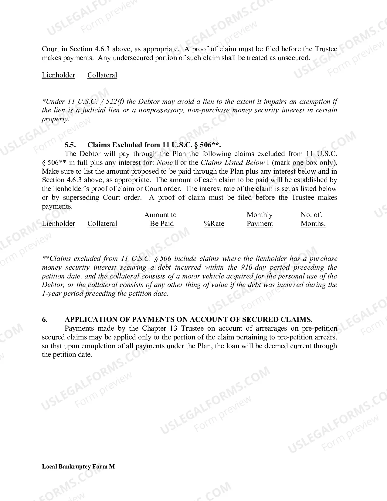 Preview Debtors Affidavit Requesting Discharge