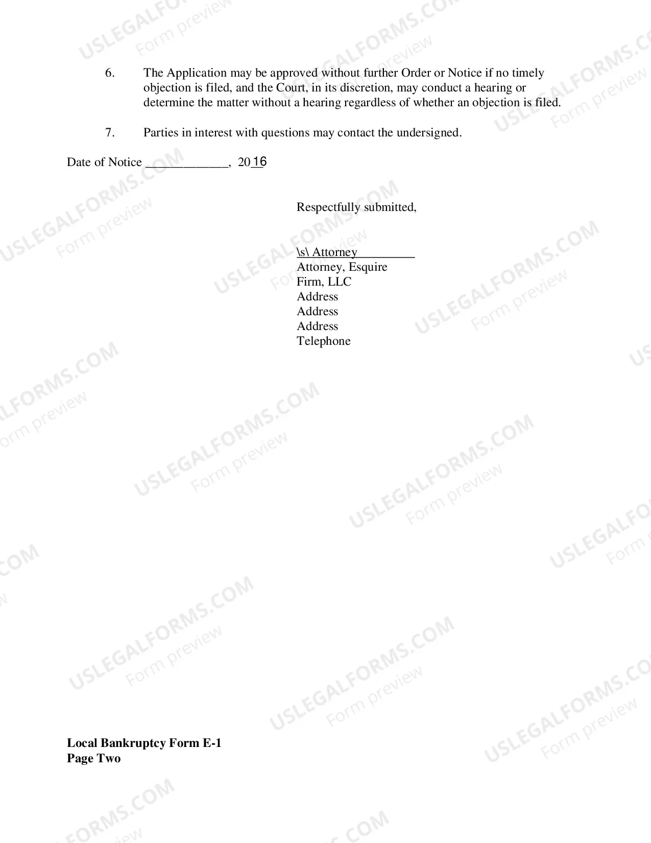 Preview Notice of Application For Supplemental Allowance Of Attorneys Fees