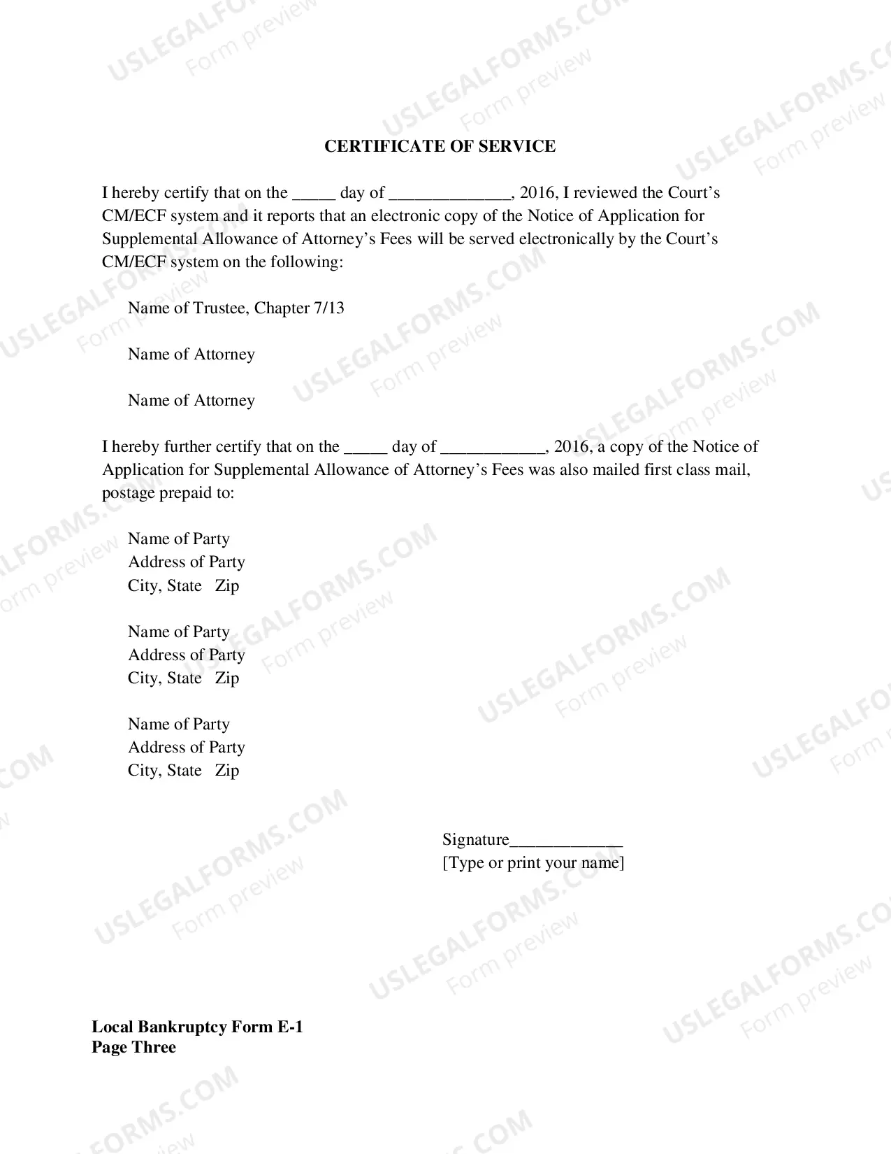 Preview Notice of Application For Supplemental Allowance Of Attorneys Fees