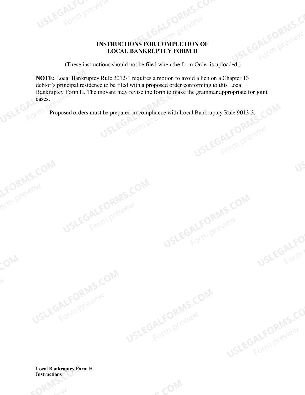 Preview Order Granting Motion To Avoid Lien On Debtors Principal Residence (Ch 13)