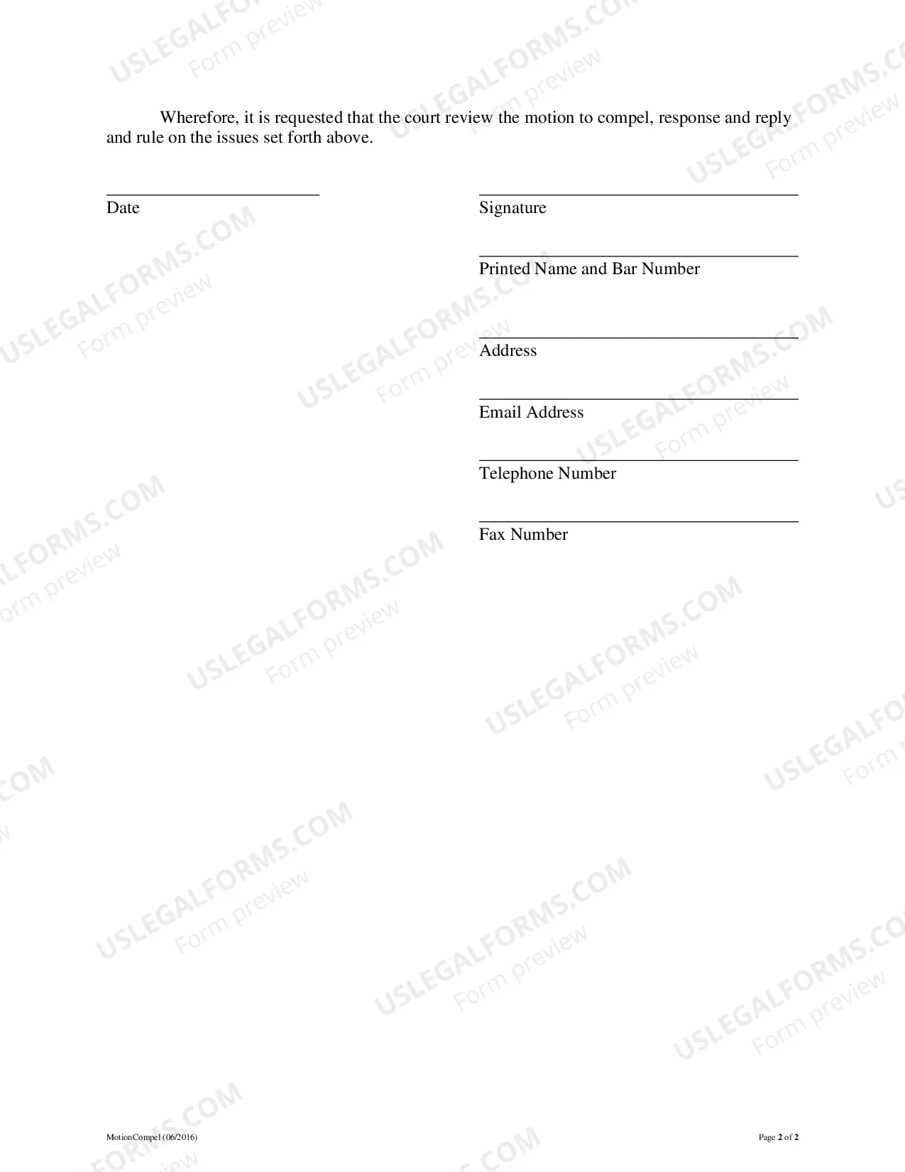 Preview Motion To Compel Discovery