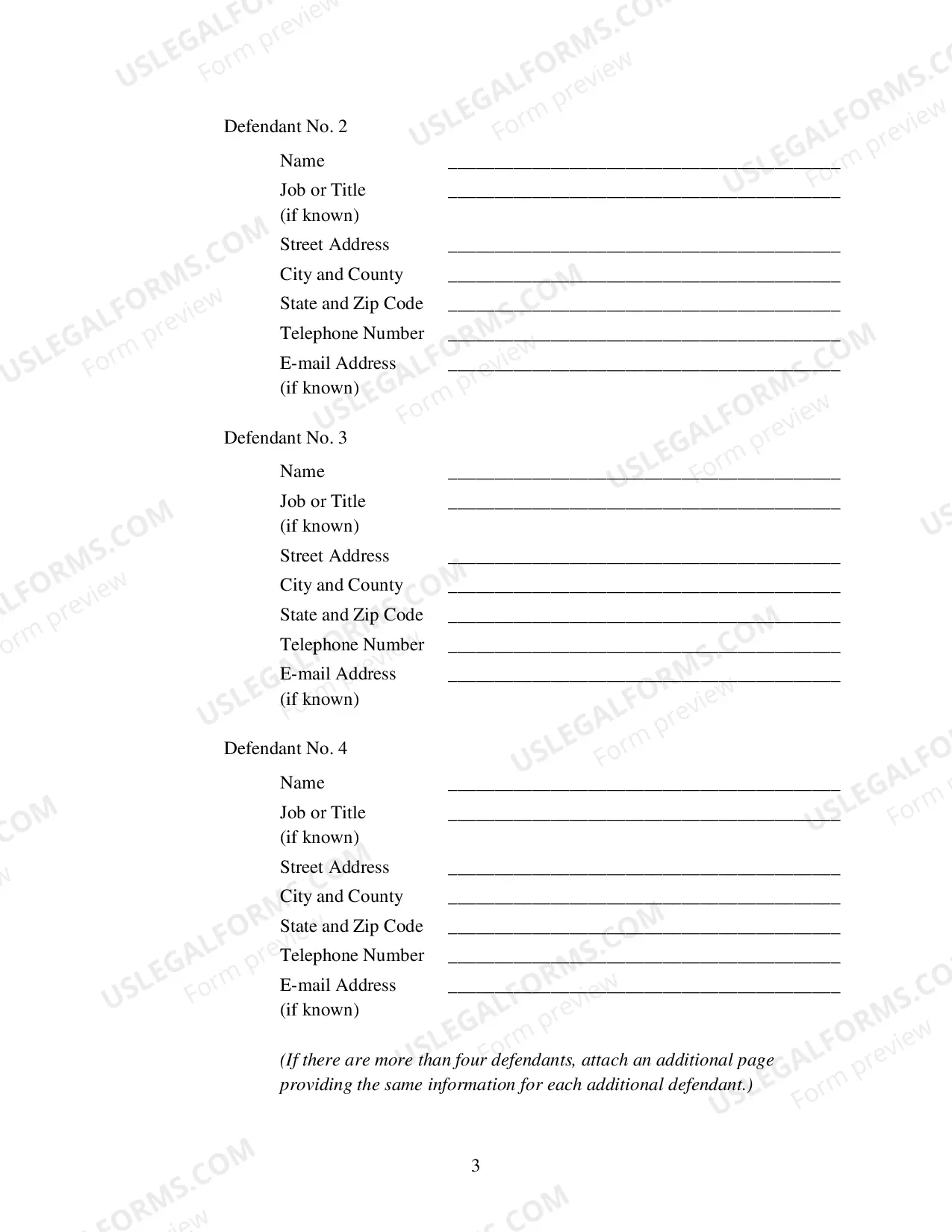 Preview Complaint in a Civil Action