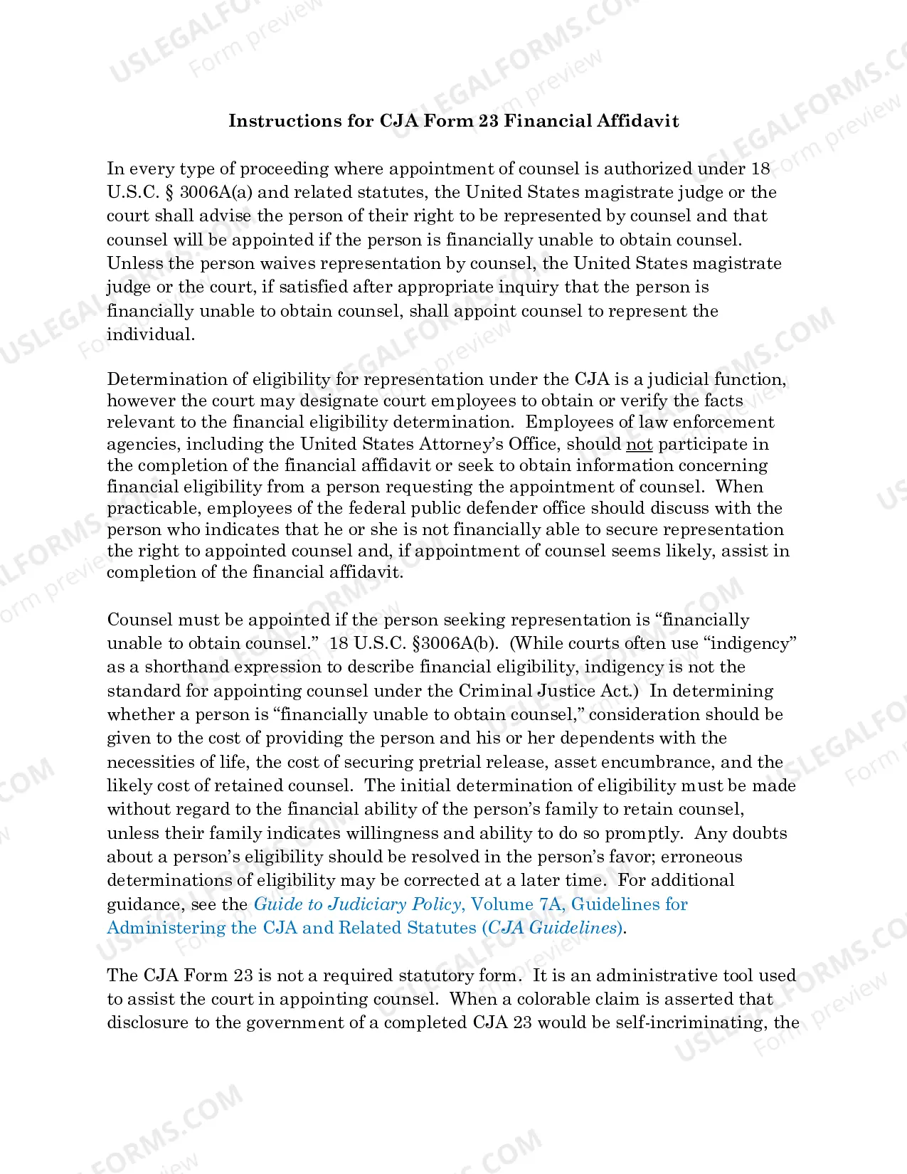 Preview Financial Affidavit
