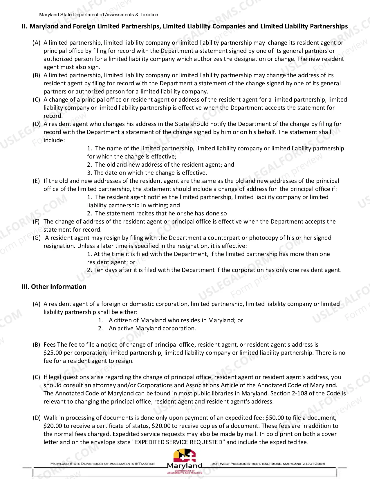 Preview Resolution To Change Principal Office Or Resident Agent