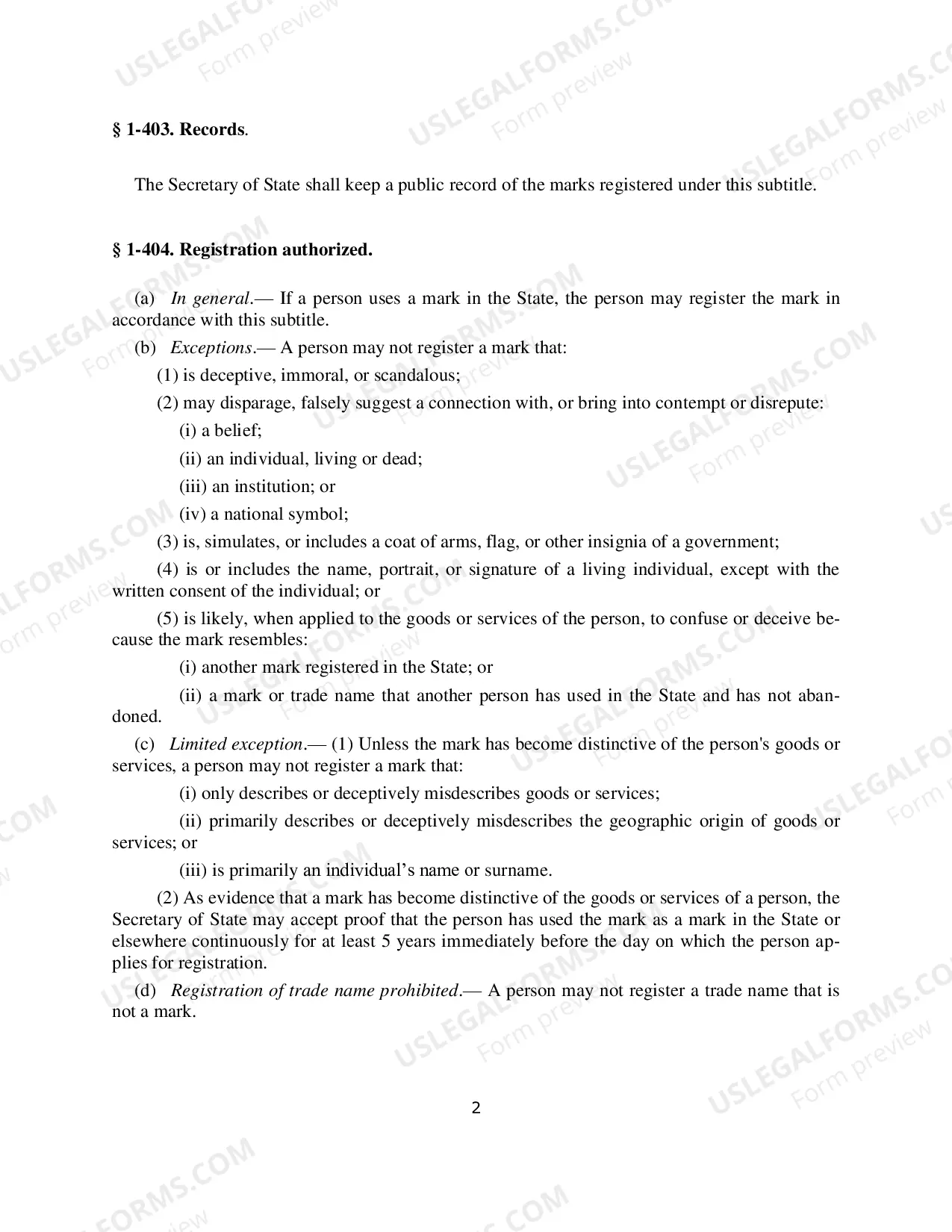 Preview Trademark Or Service Mark Assignment Form