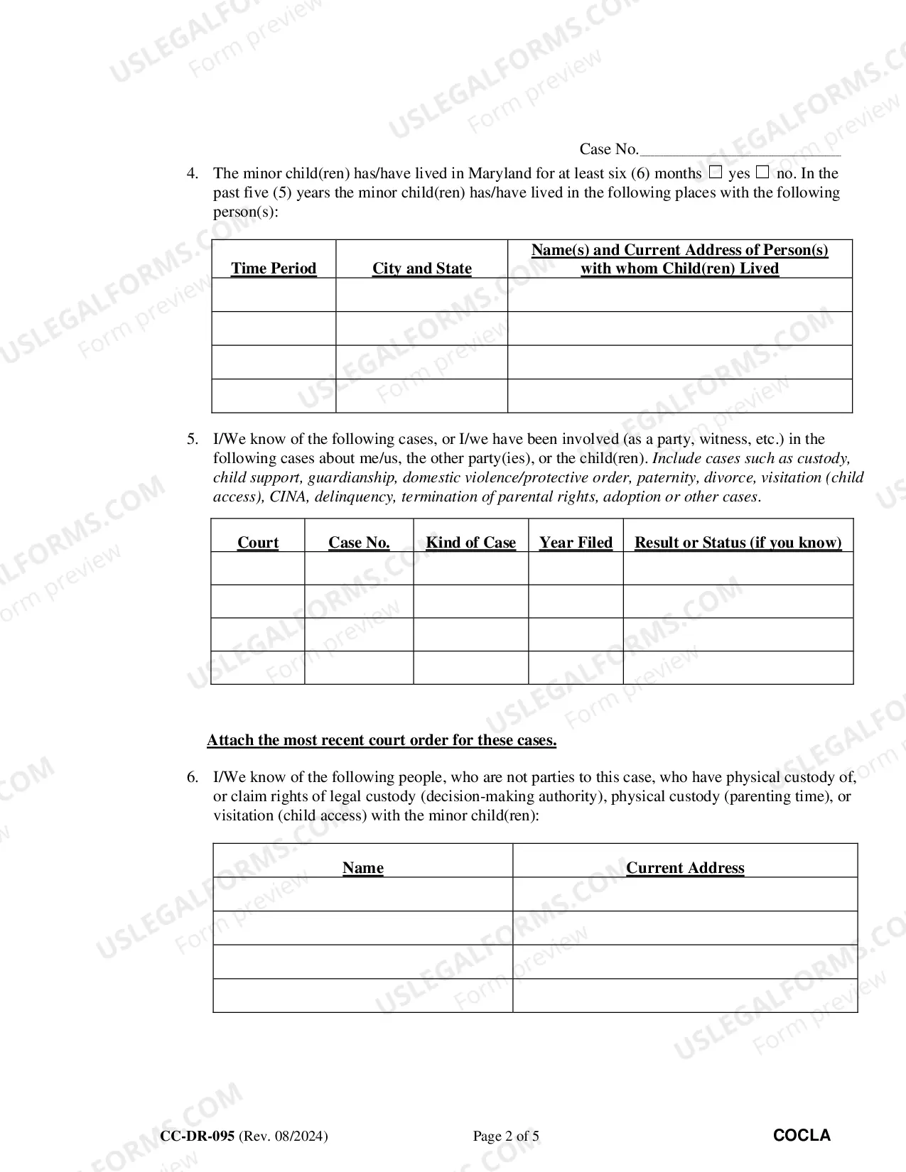 Preview Counter Complaint For Custody Or Child Support