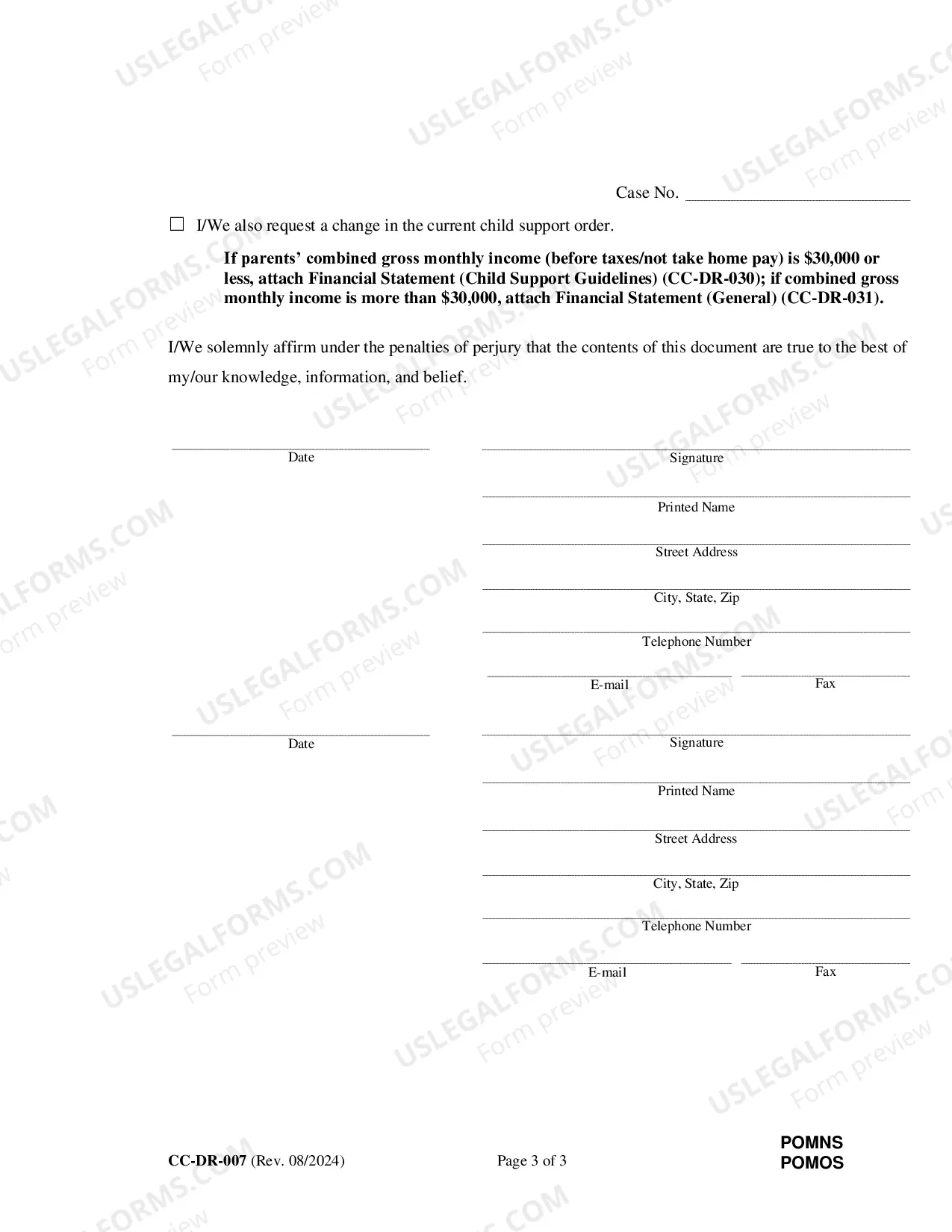 Preview Petition Or Motion To Modify Custody Or Visitation
