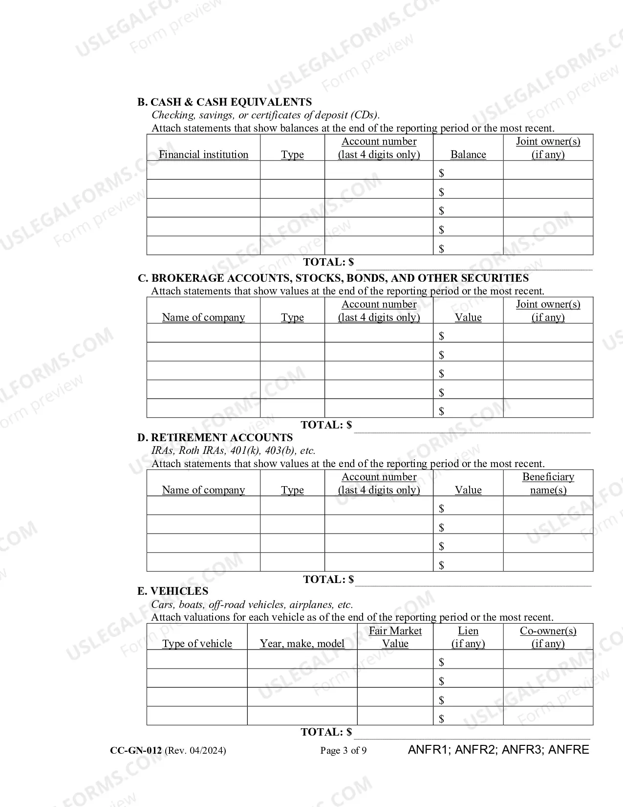 Preview Fiduciary's Account