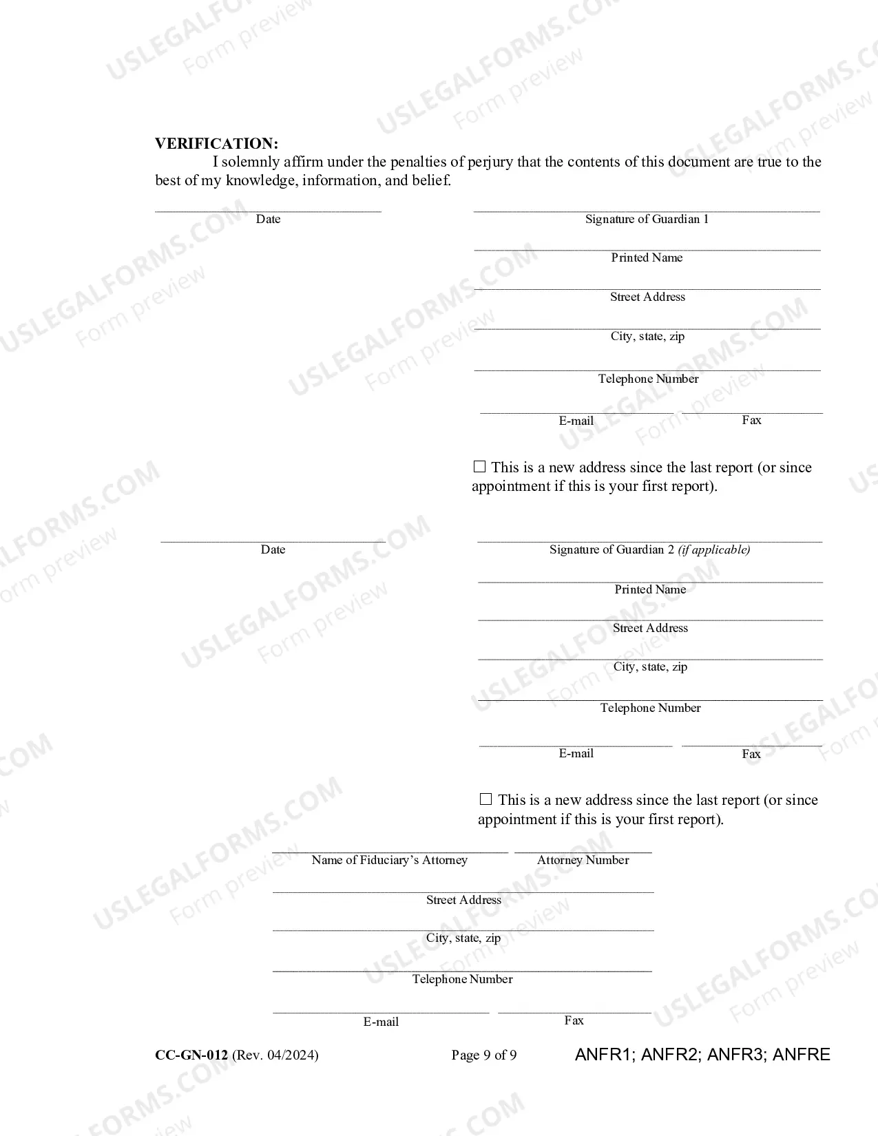 Preview Fiduciary's Account