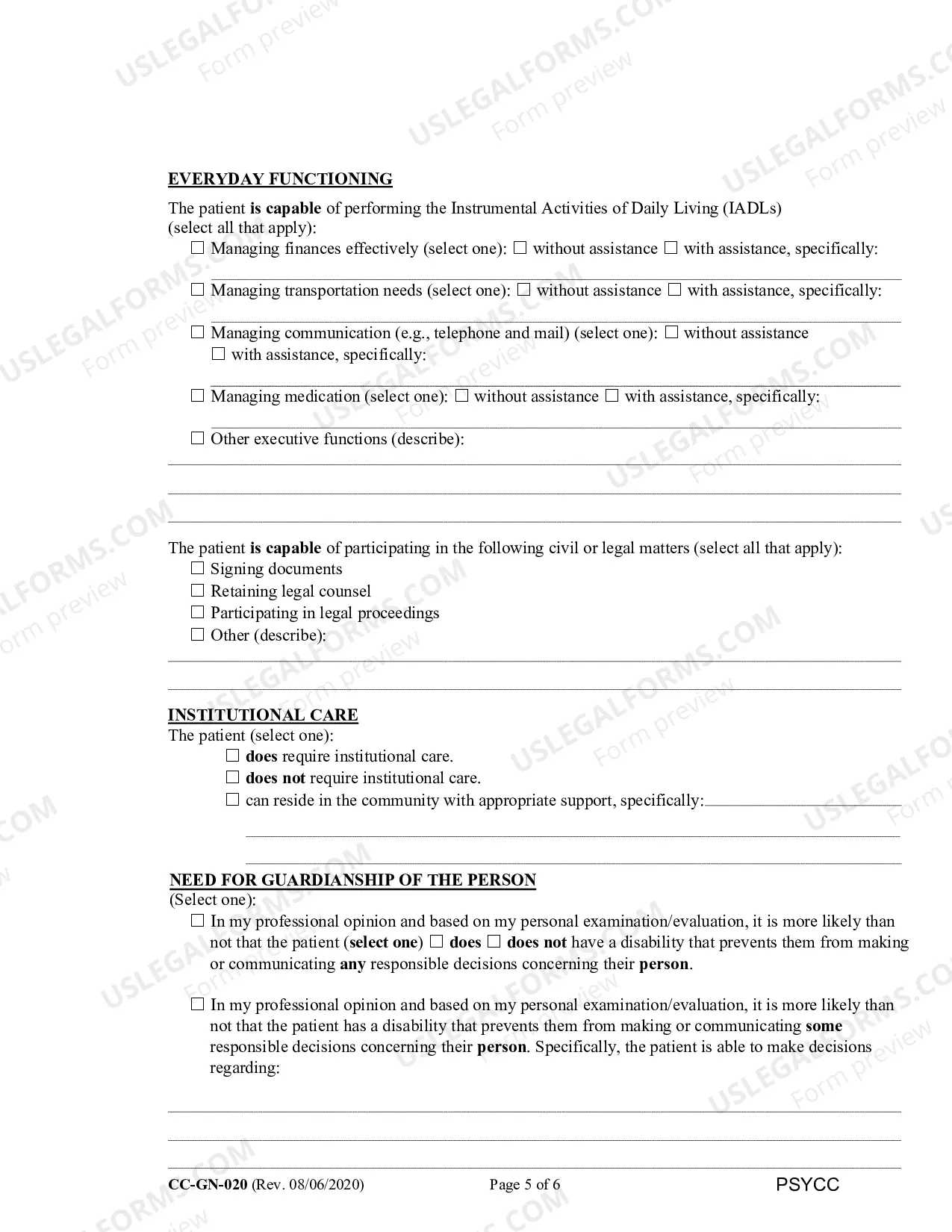 Preview Psychologist's Certificate